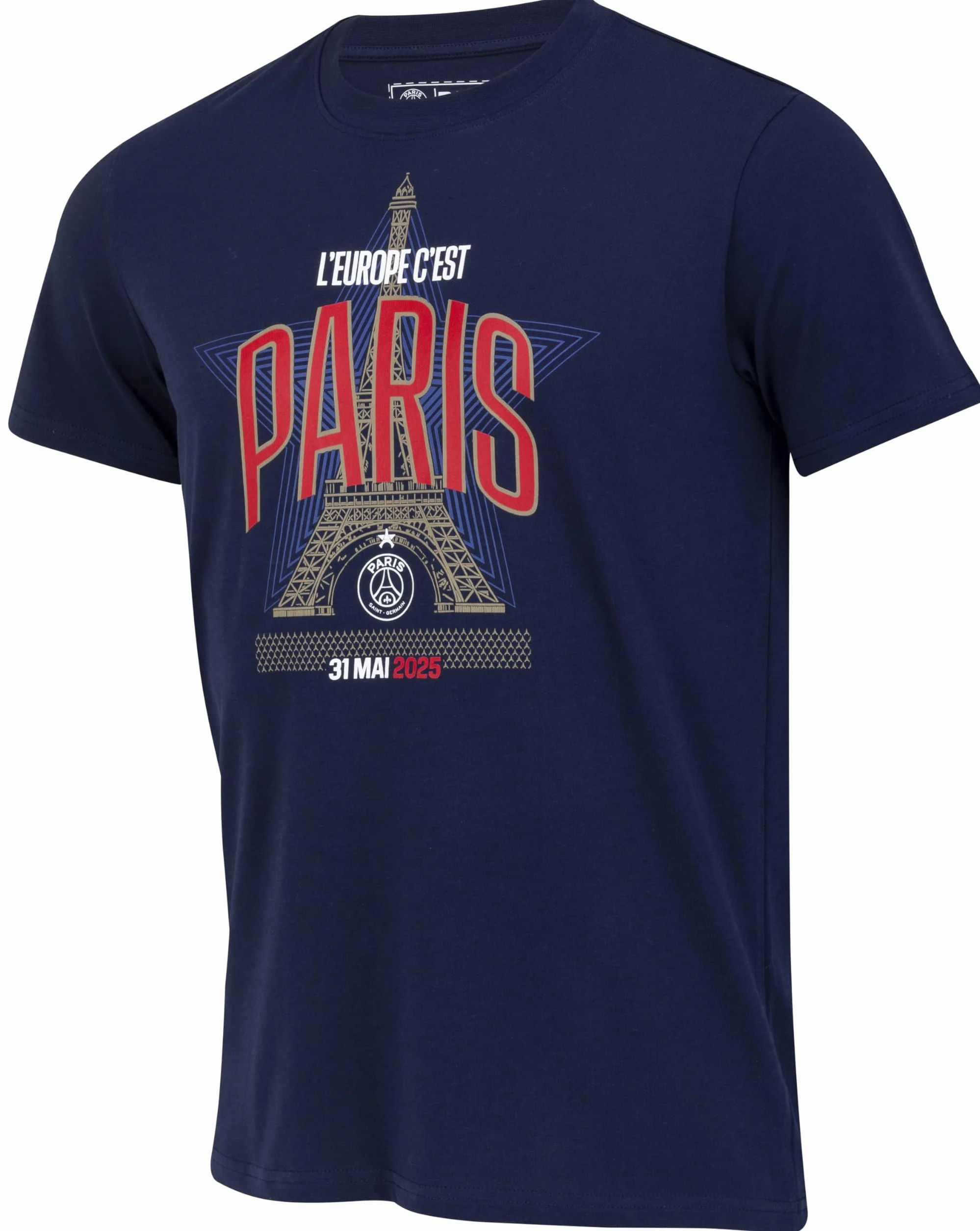 Paris Saint-Germain T-Shirt Homme Collection Officielle Champions Europe 2025