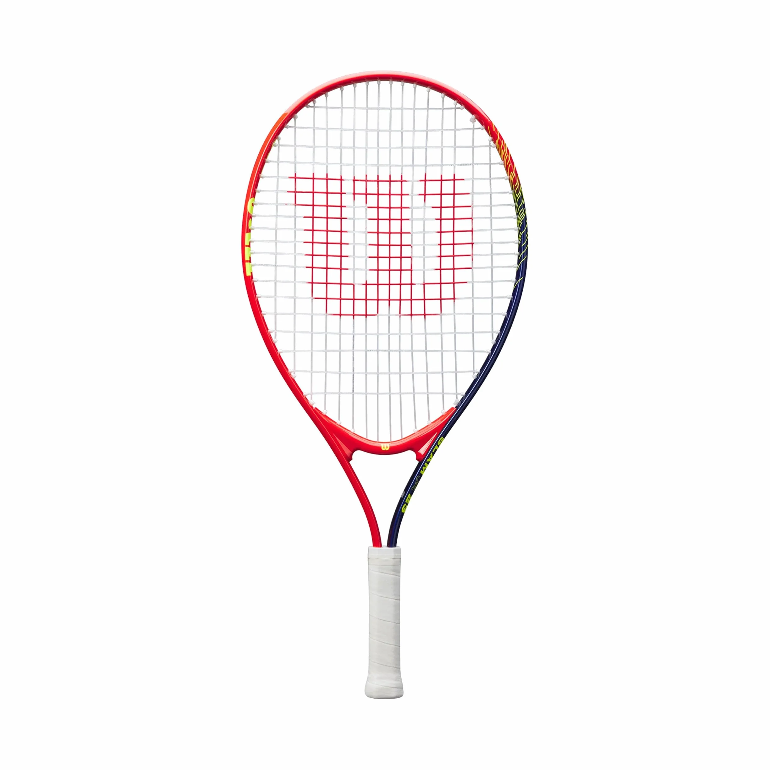 Wilson Slam Junior 23 Boys Tennis Racket Red Yellow Strung 205g