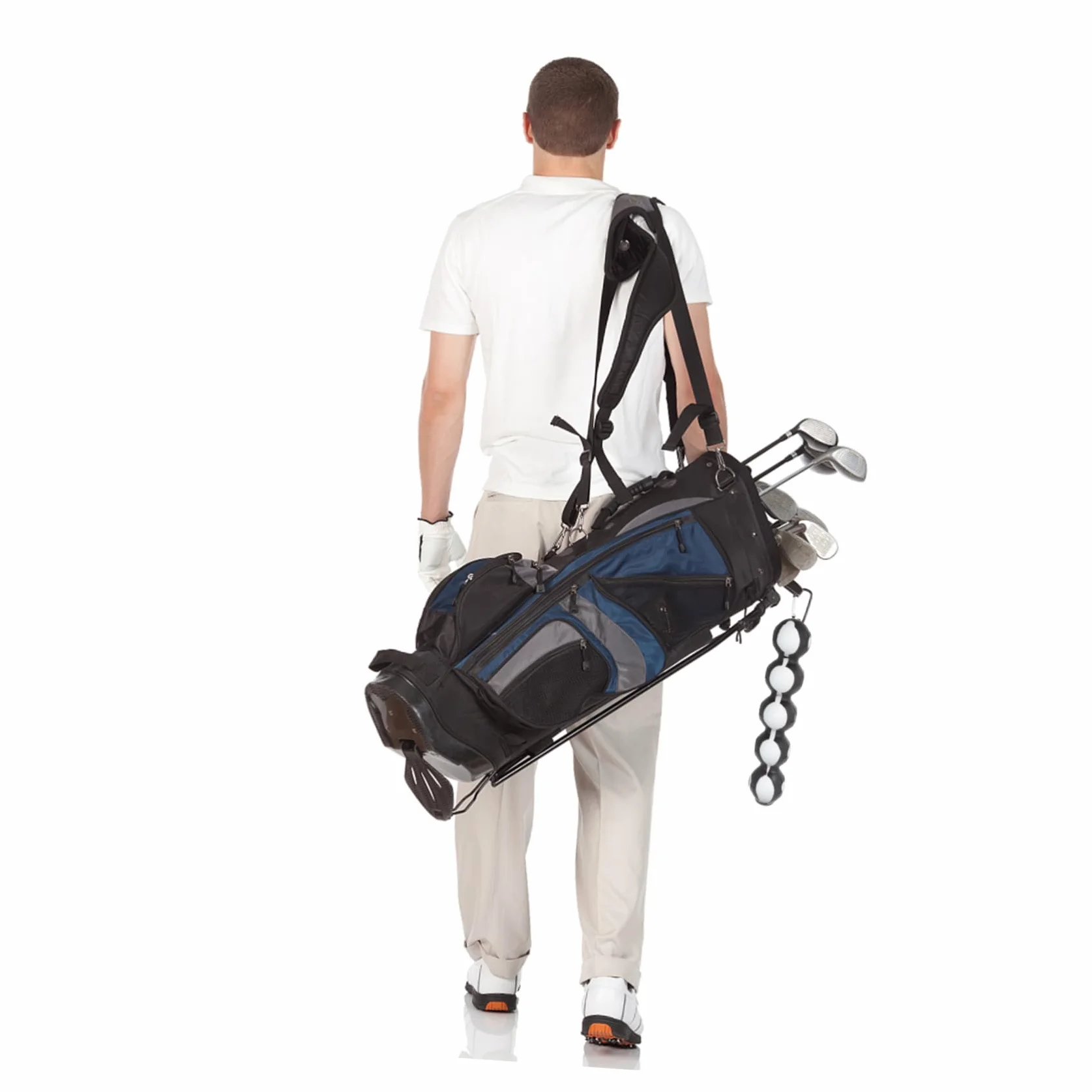 Porte-balles de Golf en Silicone Noir Élastique Résistant Hommes
