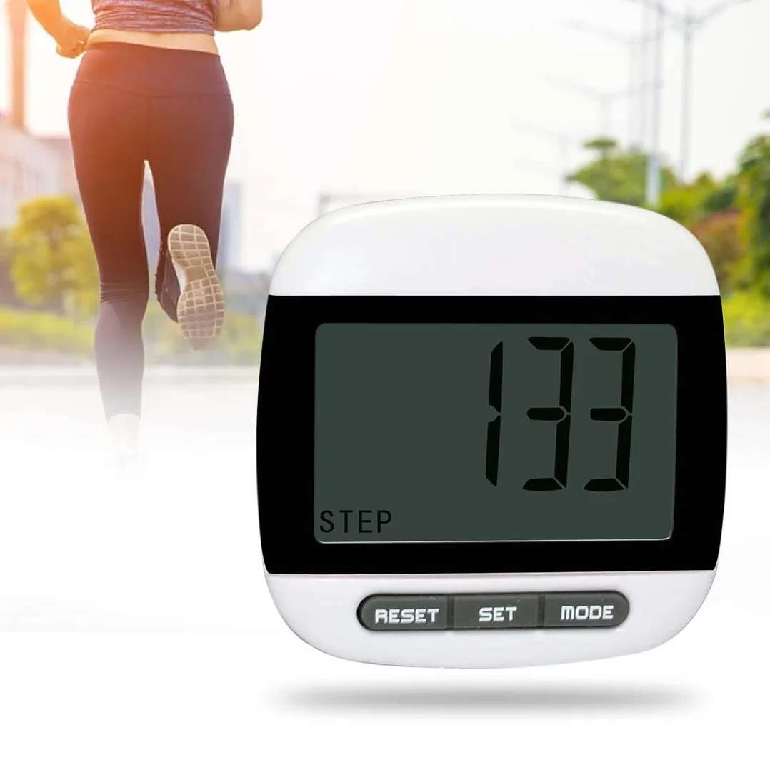 Podomètre 3D pour la Marche, Compteur de Pas avec Clip, Bracelet Podomètre Multicolore