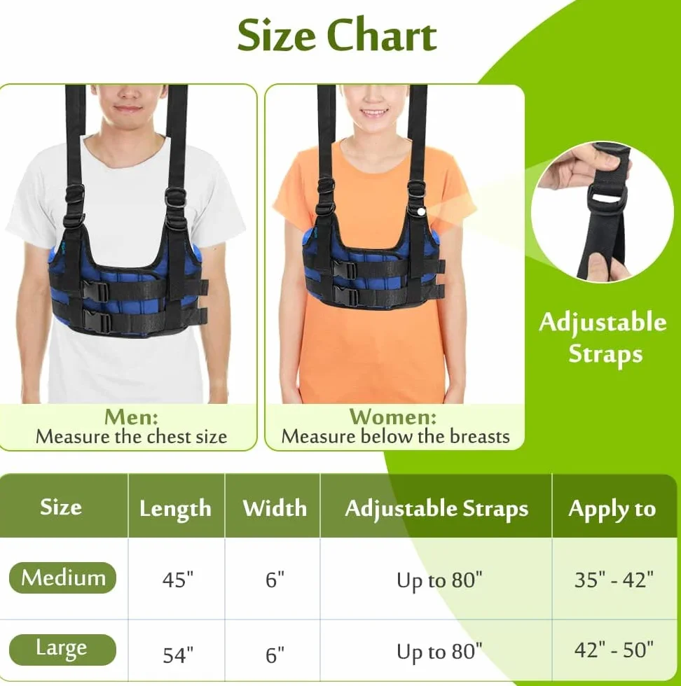 Appareil de traction lombaire ceinture d'étirement colonne vertébrale réalignement 119-122 cm