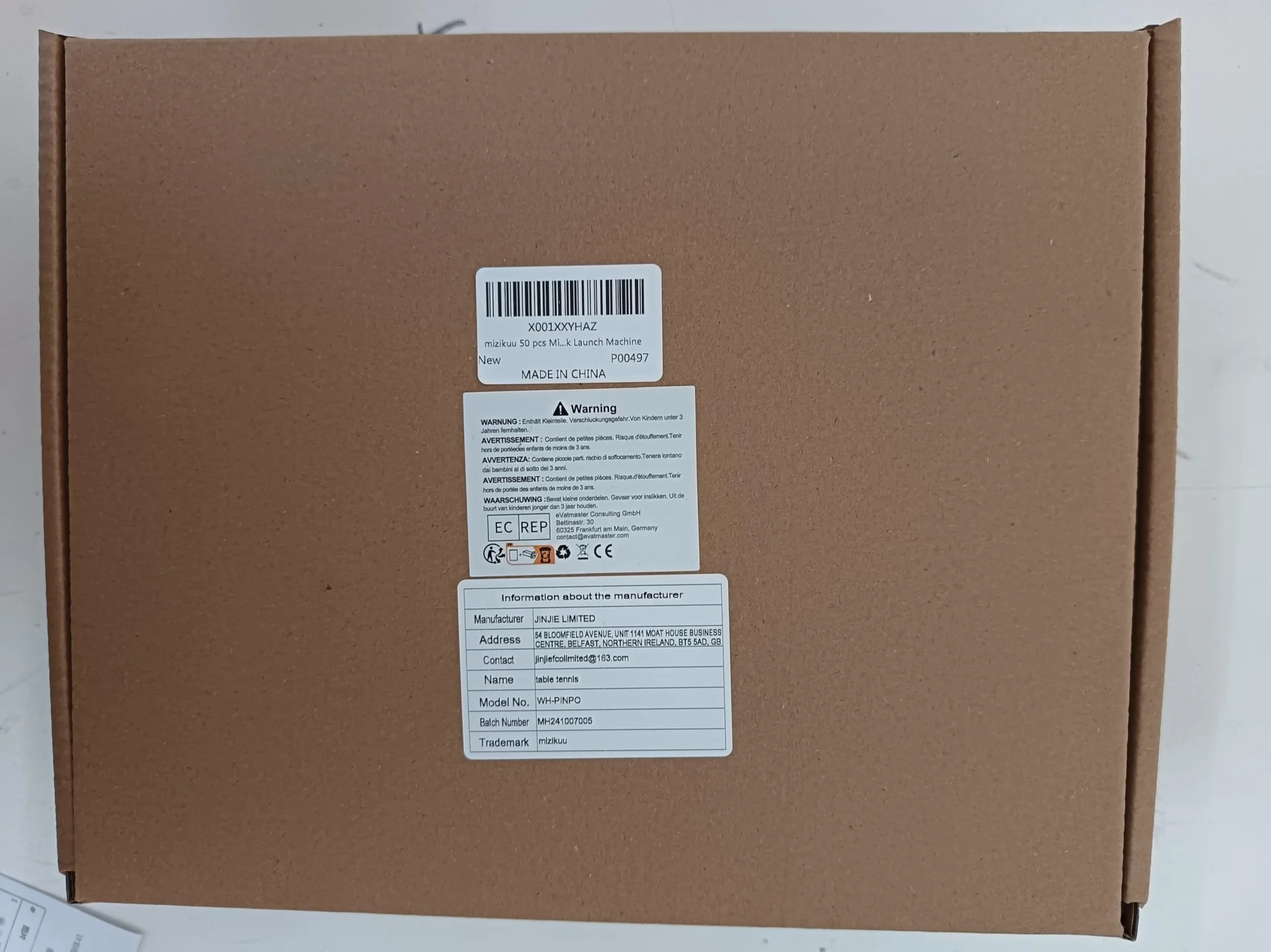 Balles de Ping Pong 40 mm 50 Pièces Mizikuu pour Entraînement Décoration Fête