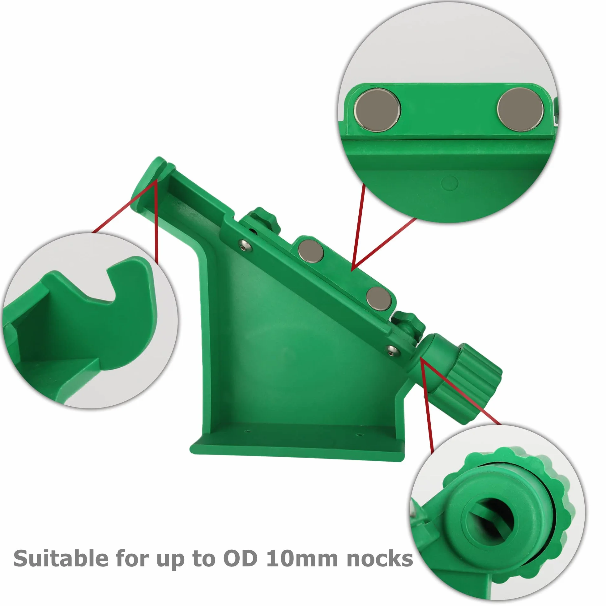Archery Fletching Jig avec pinces hélicoïdales droites, outil d'autocollant pour flèches arc et arbalète