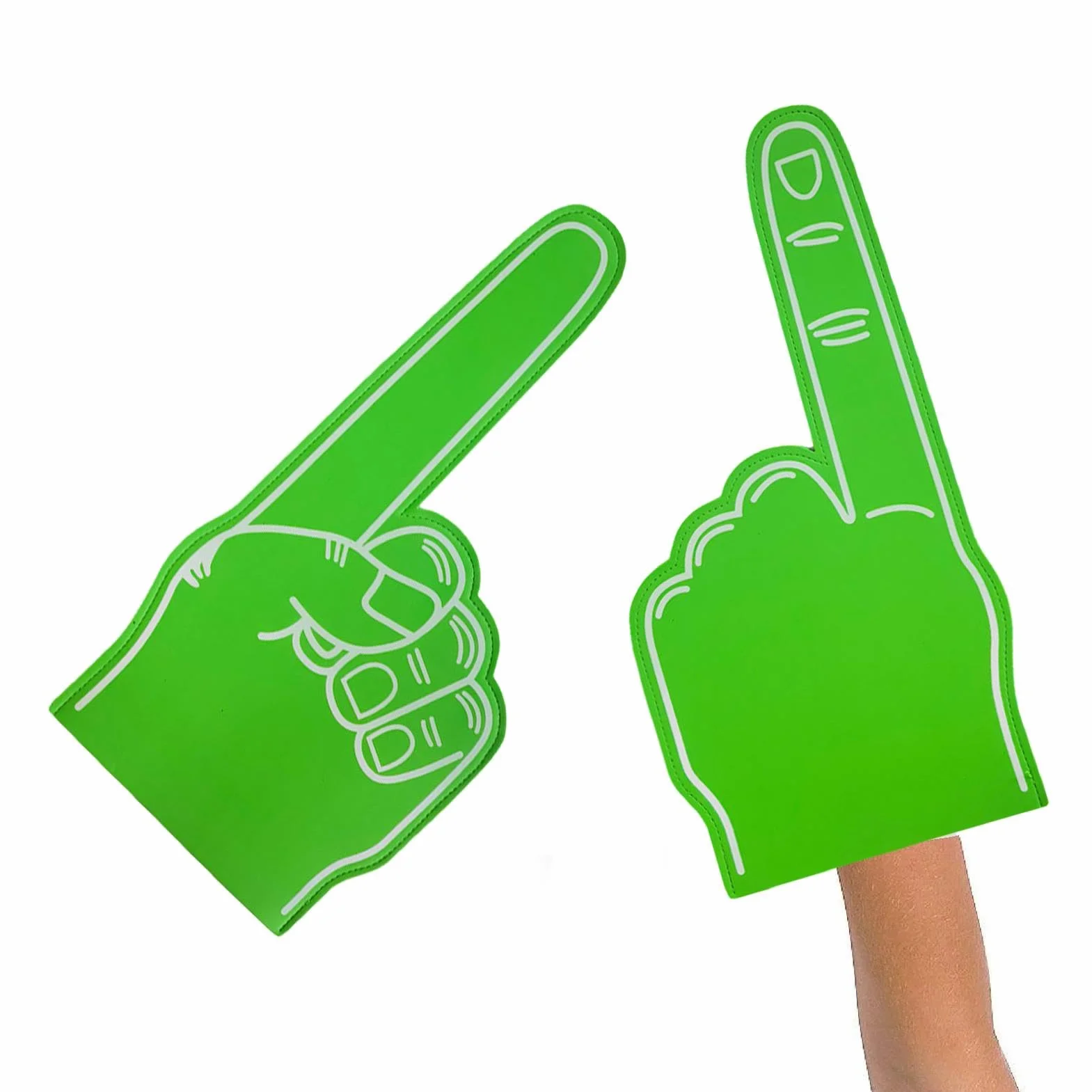Foam Finger en Mousse Géante 18 pouces Sports Fan Cheerleading Props
