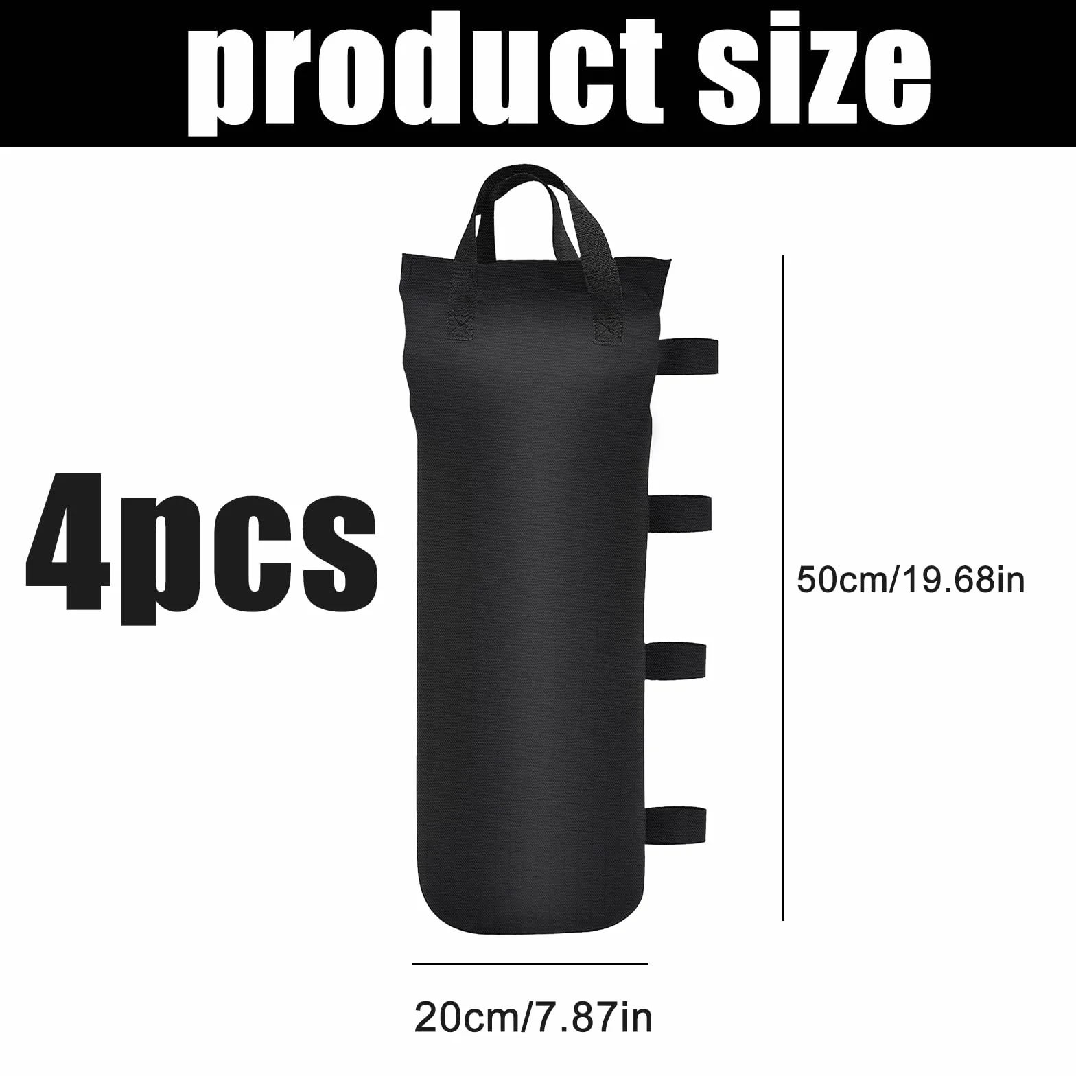 Sac de Lestage pour Tonnelle Tissu Oxford 4 Pièces Étanche Durable