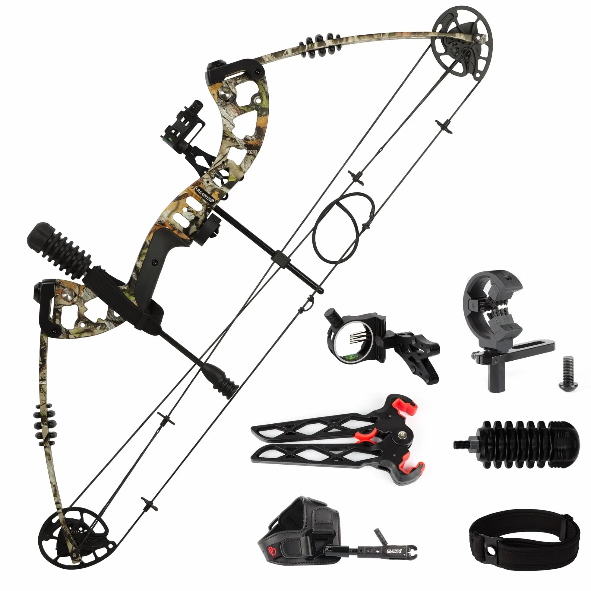 Kit Arc à Poulies Compound Réglable 30-40 Livres 310 FPS Chasse Adultes