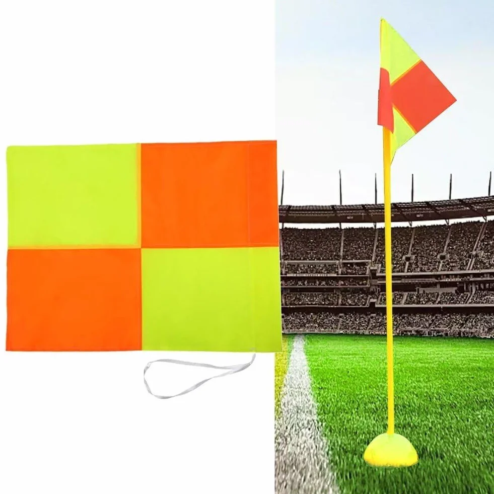 Drapeaux de coin de terrain de football - 4 pièces drapeau de juge de touche pour match