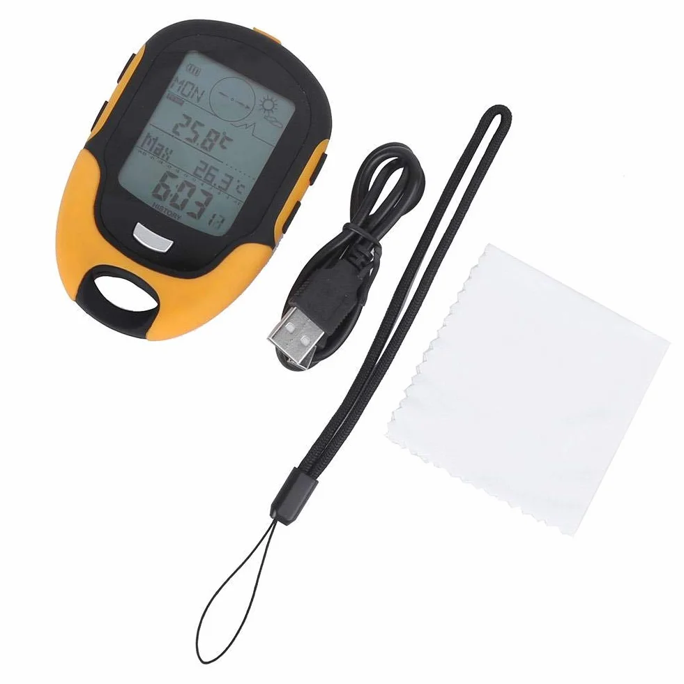 Altimètre Multifonctionnel Voiture Baromètre Thermomètre Hygromètre Boussole