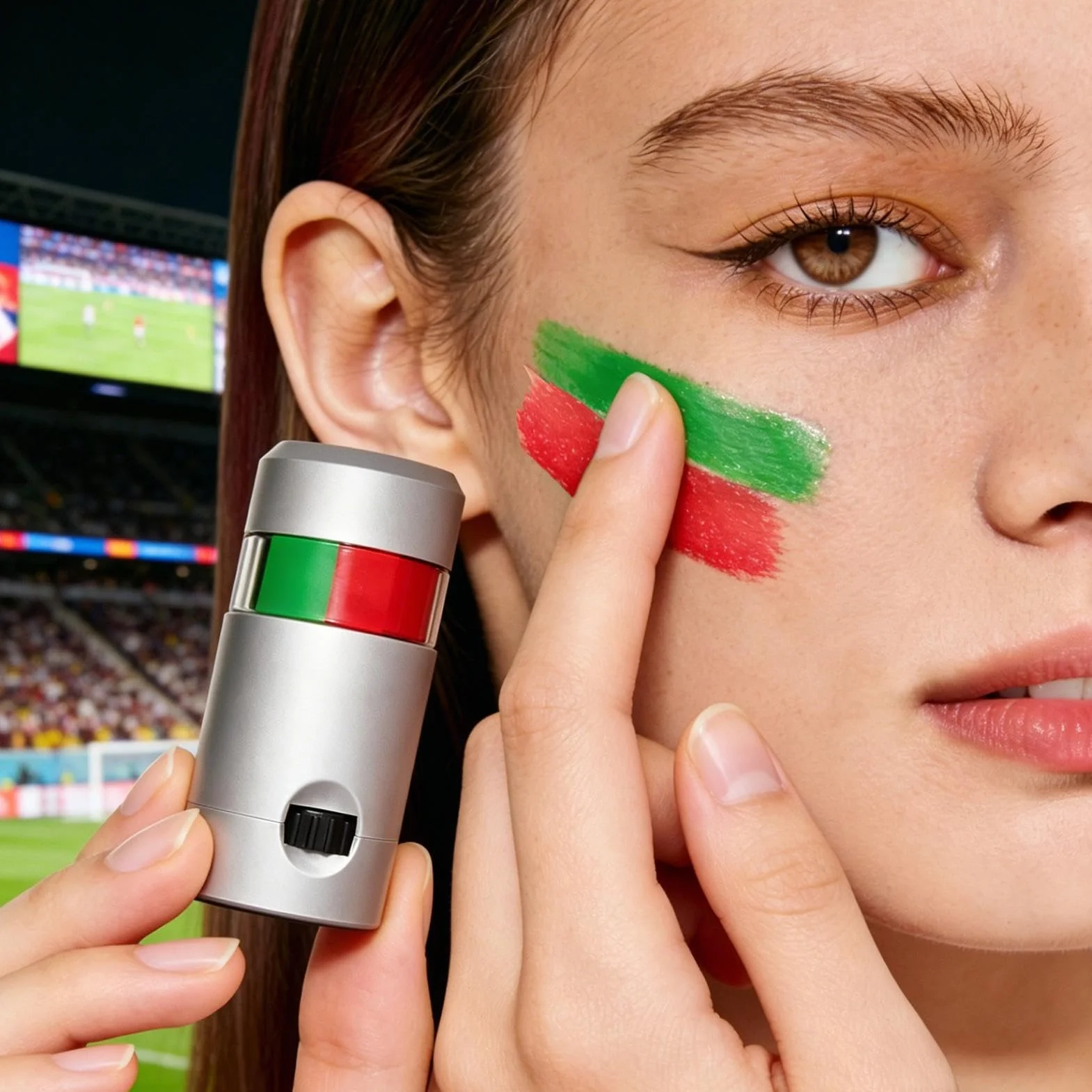 Peinture Faciale Coupe du Monde 2026, Maquillage Drapeau Pays Résistant À La Transpiration, Bâton Visage Patriotique