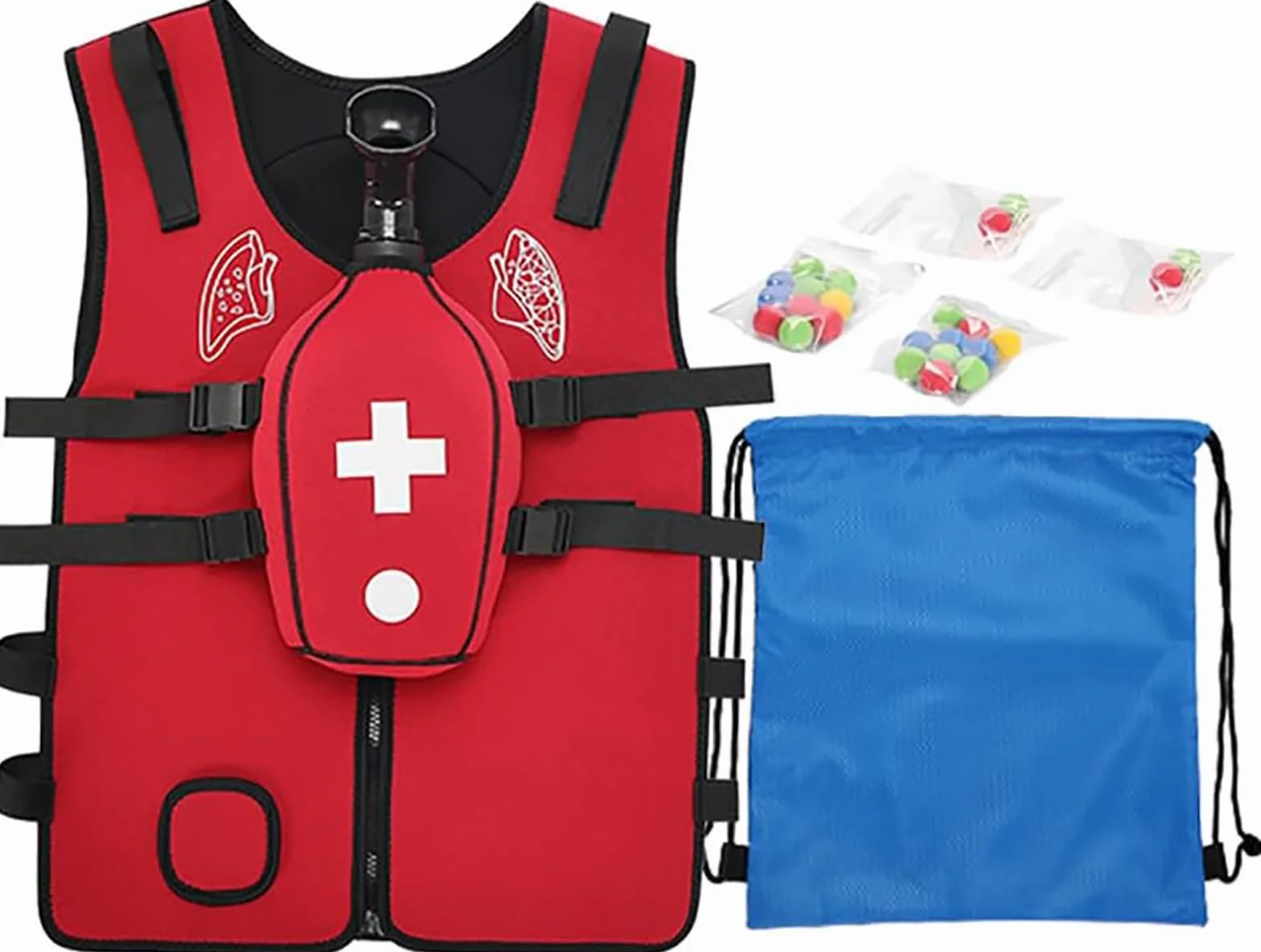 Gilet D'entraînement Anti-étouffement Heimlich Professionnel, Compétences Premiers Secours, Entraînement Durable Réglable