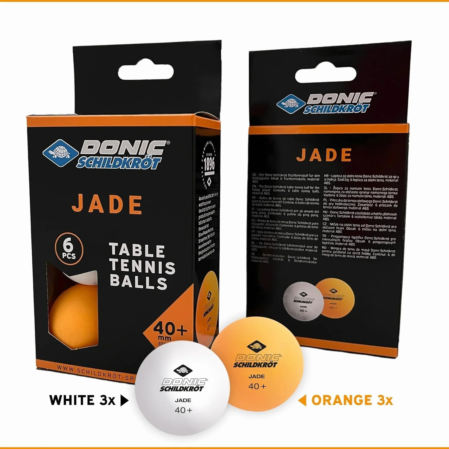 Donic-Schildkröt Balles de Tennis de Table Jade