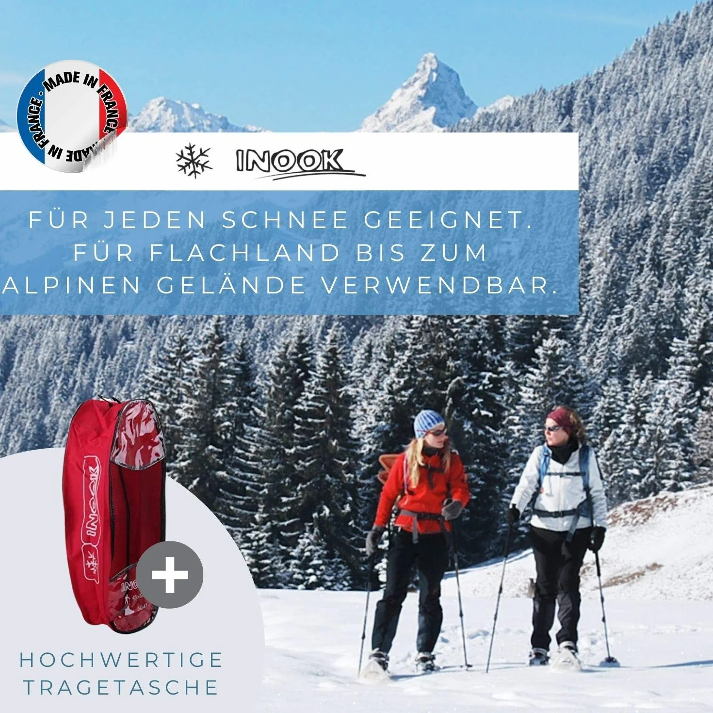 Inook Alpin OXM Raquettes à neige automatiques taille réglable