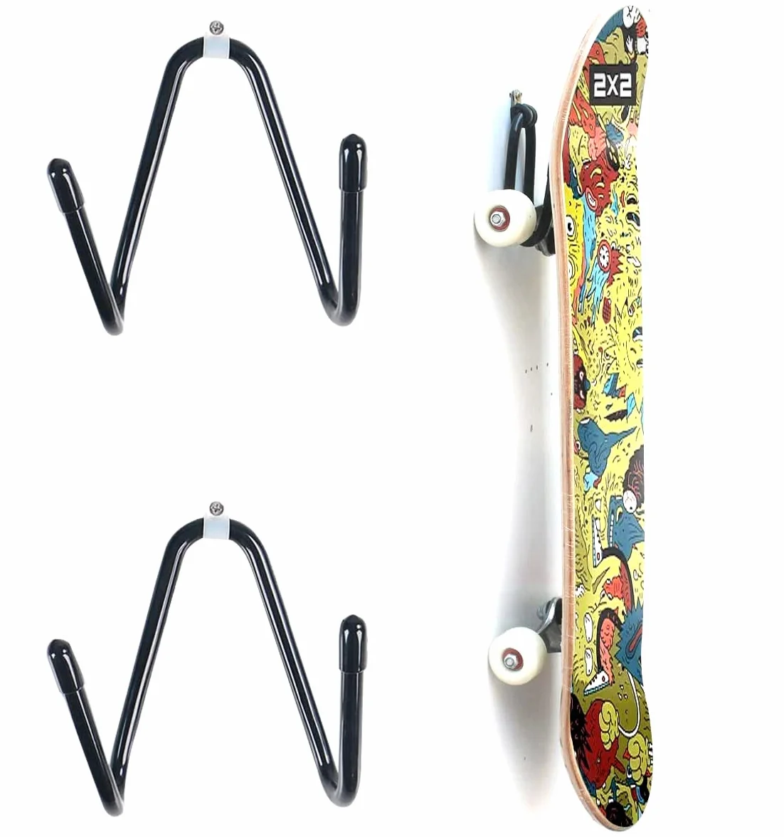 Support mural pour skateboard, crochet de suspension avec vis, pour skateboard longboard pennyboard guitare