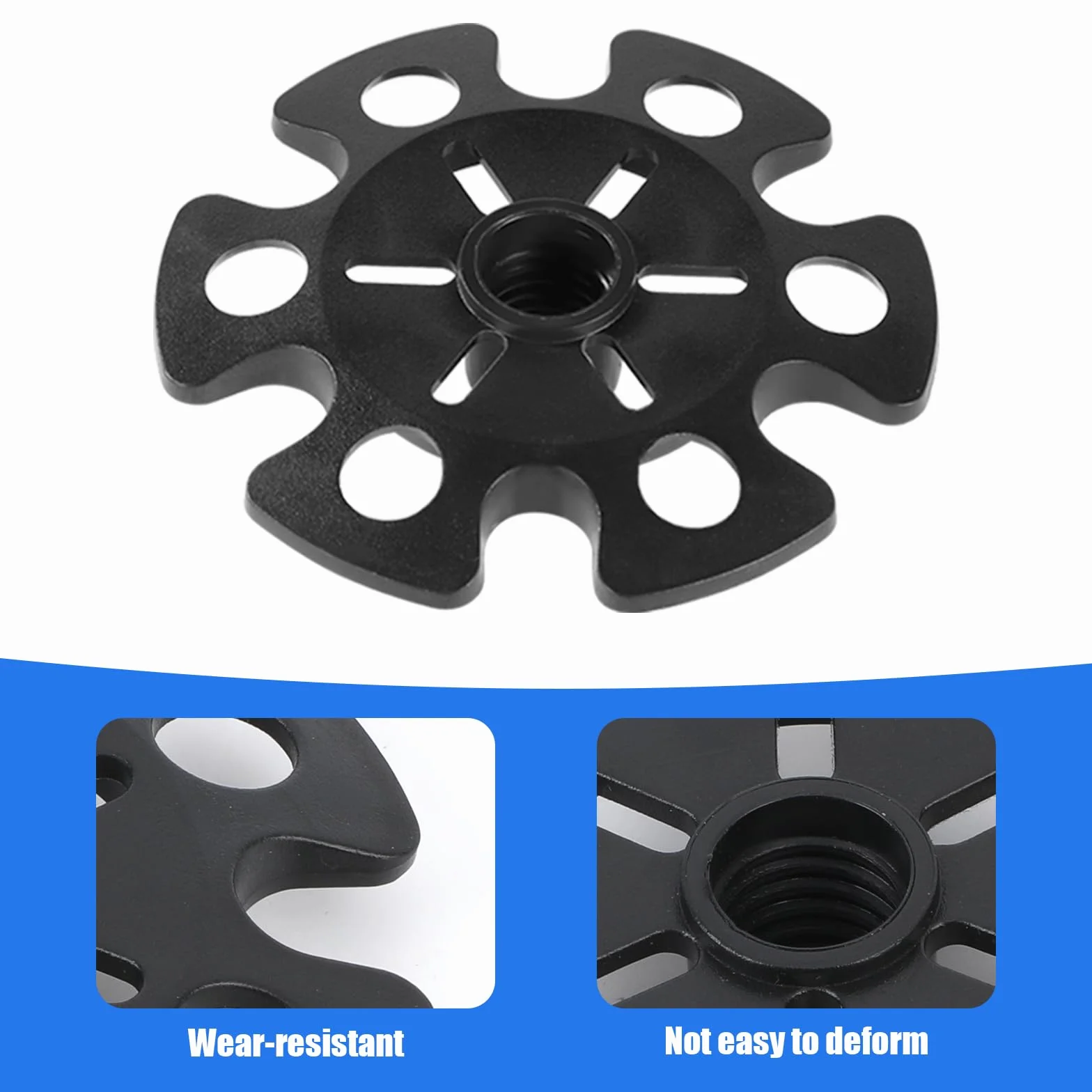 Paniers à Neige pour Bâtons de Randonnée 8pcs Noir Classique Sports d'hiver