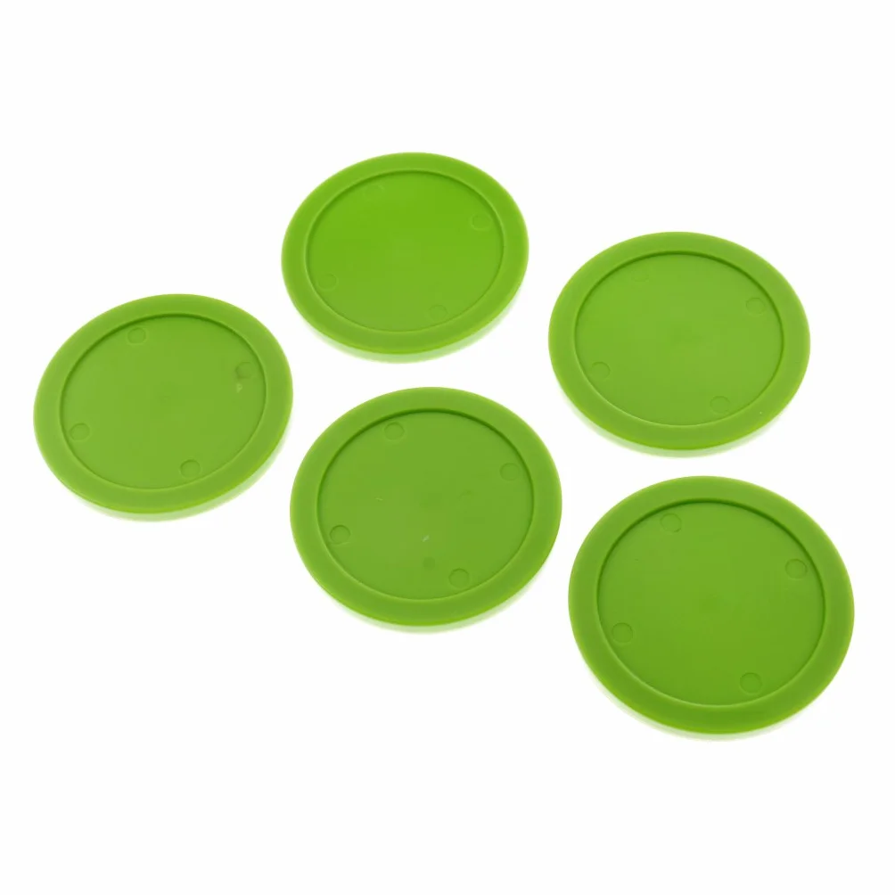 Palet Hockey Table Rondelle d'air 62mm Vert 5pcs Sharplace