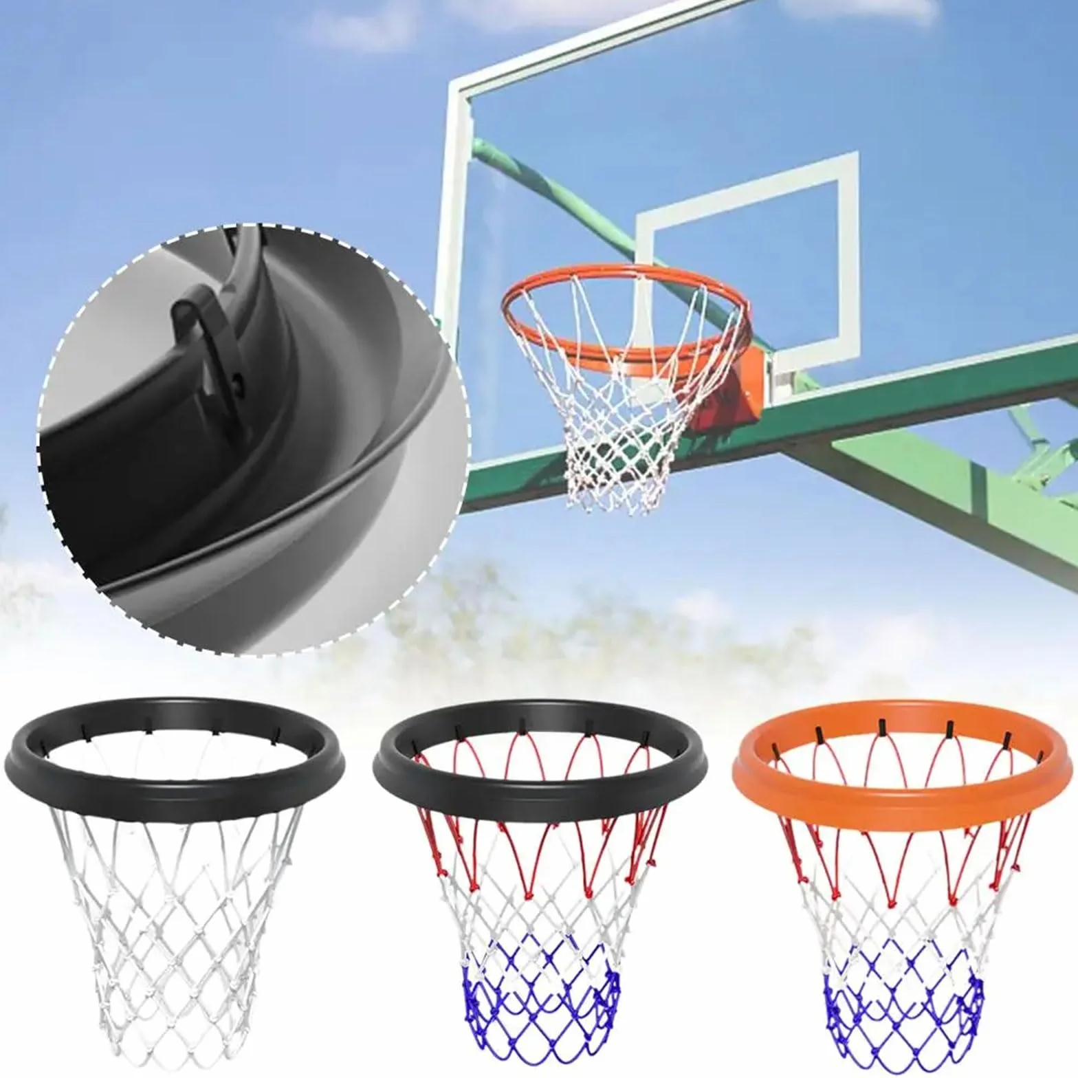 Galvanized Basketball Hoop Outdoor Portable Frame