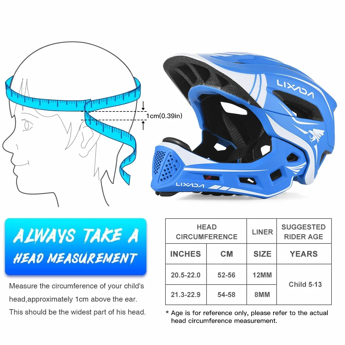 Lixada Casque Enfant Velo Trotinette 52-58cm Protection Robuste Ajustement Parfait Design Respirant
