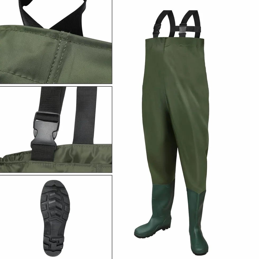 Waders pour homme imperméables néoprène 70D nylon 70D pêche