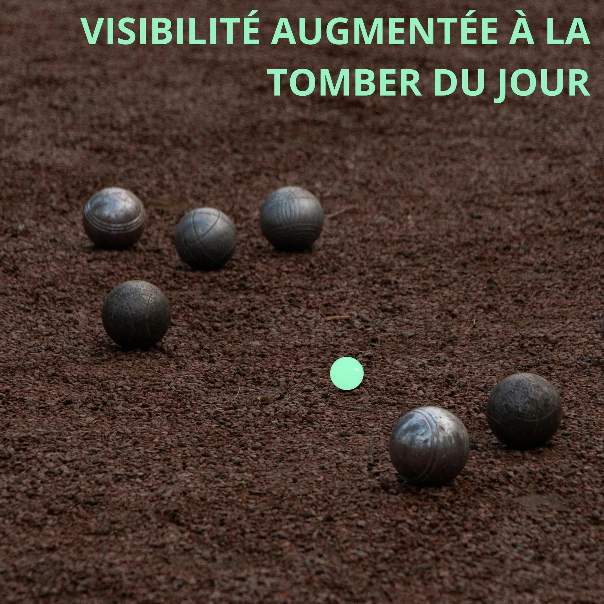Cochonnets fluorescents en Résine Haute Visibilité pour Pétanque - La belle boule®