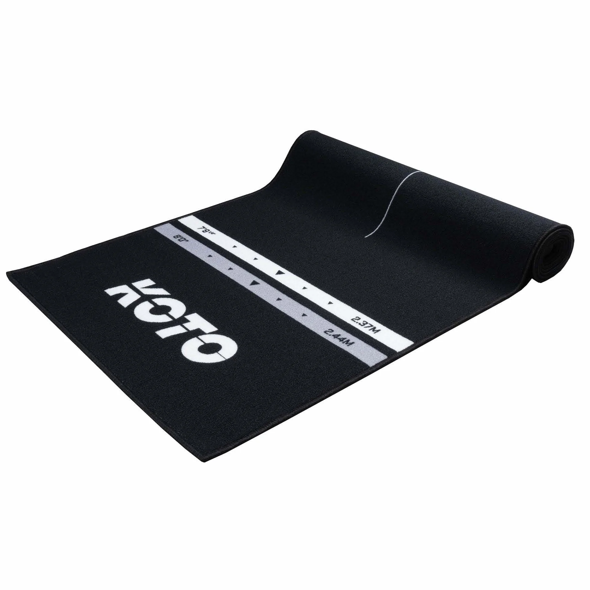 Tapis de Fléchettes Checkout Oche Noir 285 x 80 cm Antidérapant avec Indicateur de Score