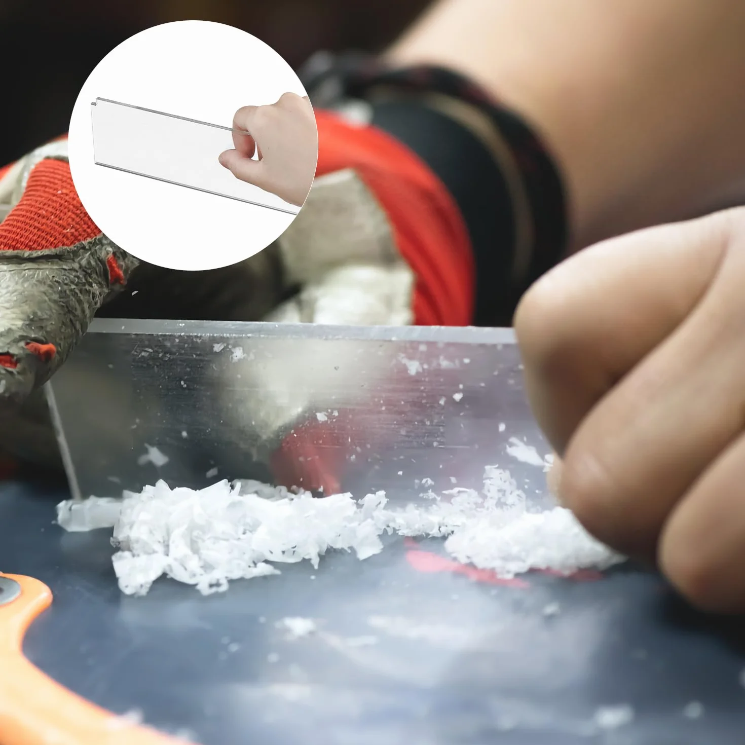 PEUTIER Grattoir à Cire de Ski 23x5,7cm Snowboard Dissolvant Nettoyant Outil