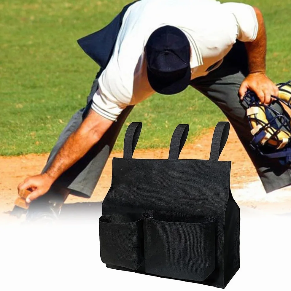 Sac d'équipement d'arbitre de baseball en polyester avec grande balle molle et 3 sangles légères