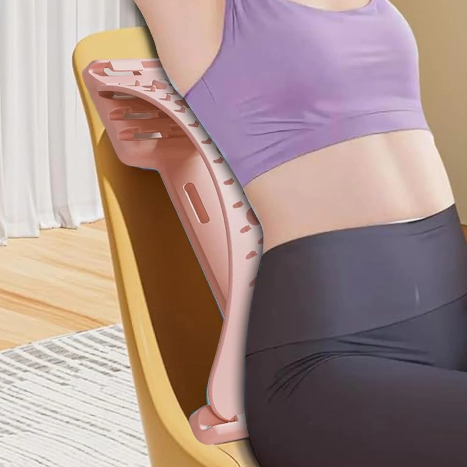Masseur Lombaire Réglable 4 Niveaux avec Points Magnétiques - Appareil de Massage Dos & Cou