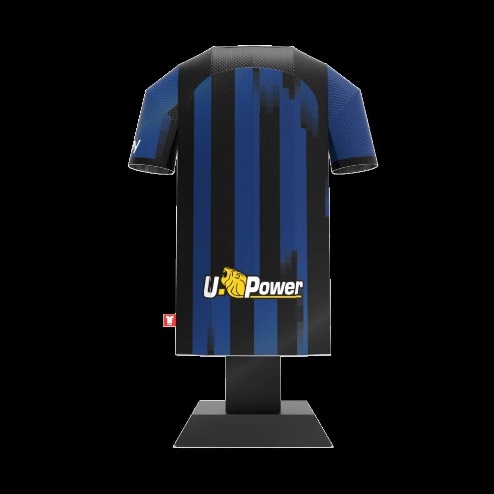 Inter Maillot Home Jersey 2023-2024 Miniature Aluminium Étui Assembler Football Milan