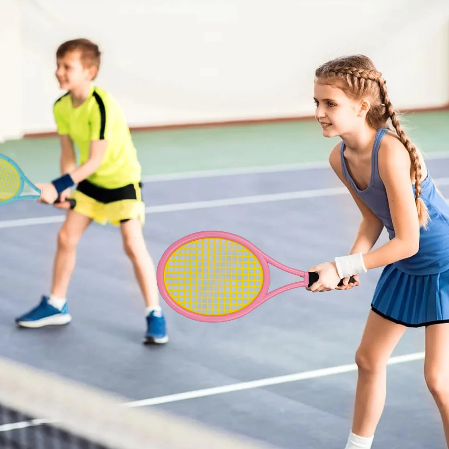 Ensemble de raquettes de tennis pour enfants 17 pouces avec balles en mousse souple et sac de transport