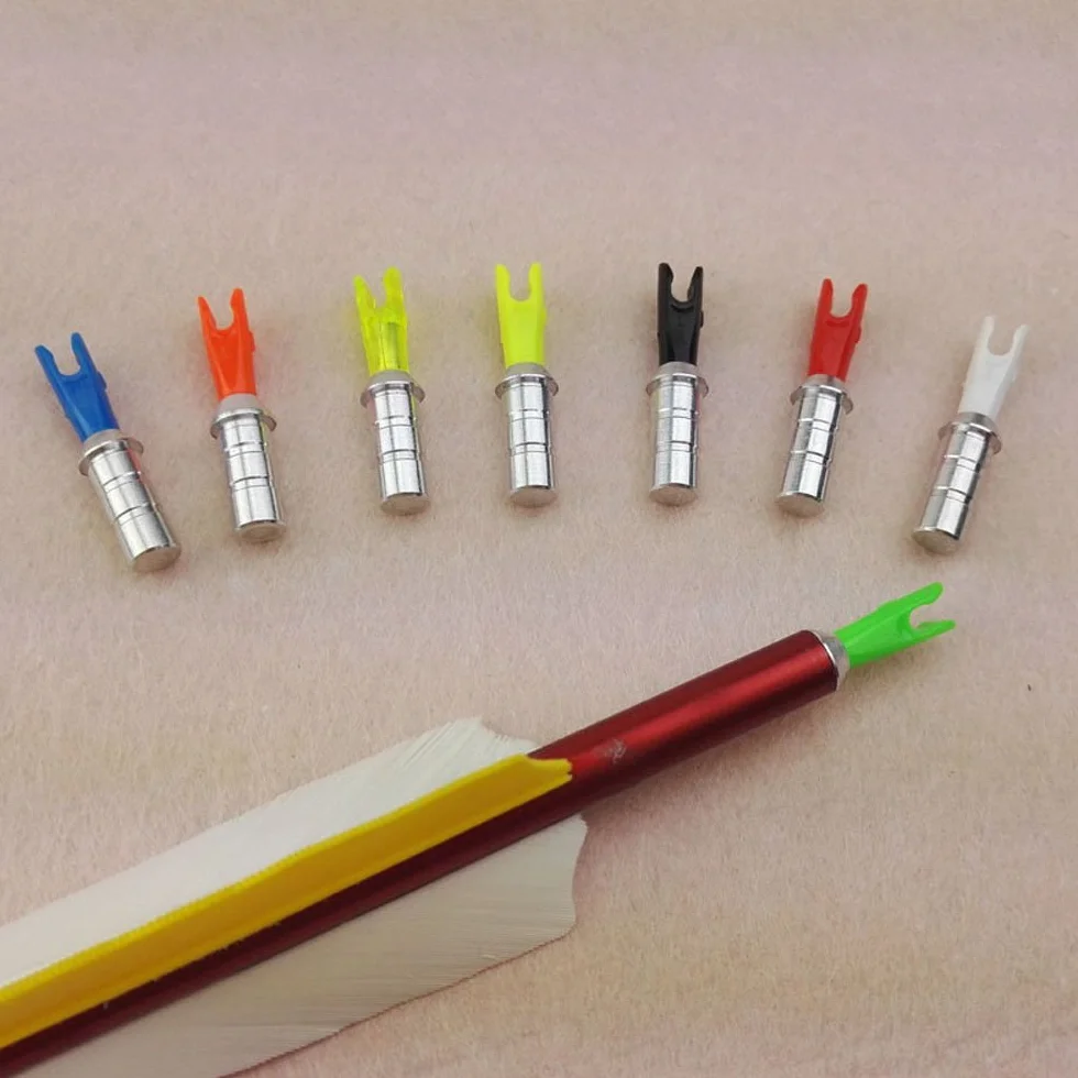 Encoches de Flèche Tir à l'Arc Aluminium ID 4,2mm/6,0mm/6,2mm Paquet de 50