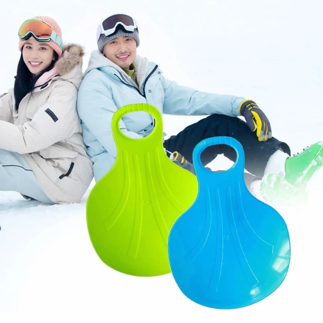 Snowboard Sled Sledge Plastic Snow Slider 2pcs
