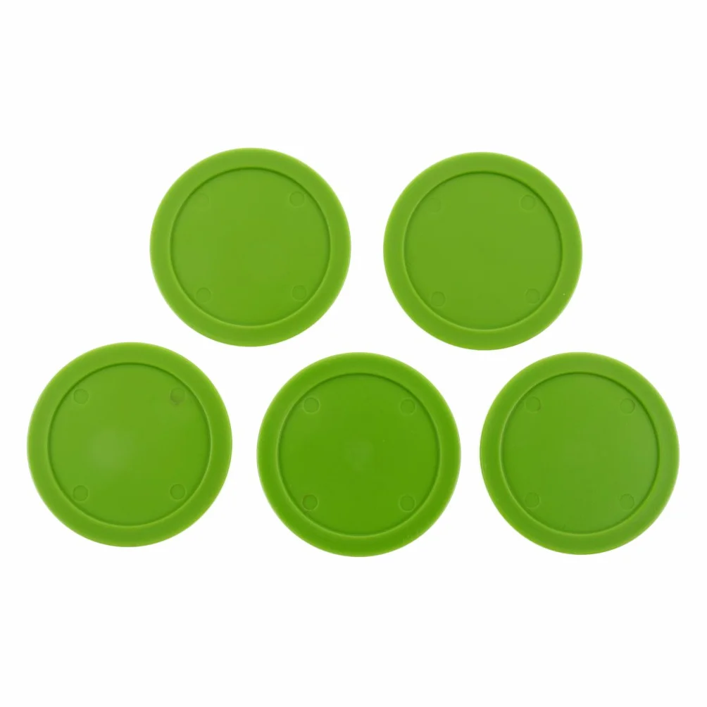 Palet Hockey Table Rondelle d'air 62mm Vert 5pcs Sharplace
