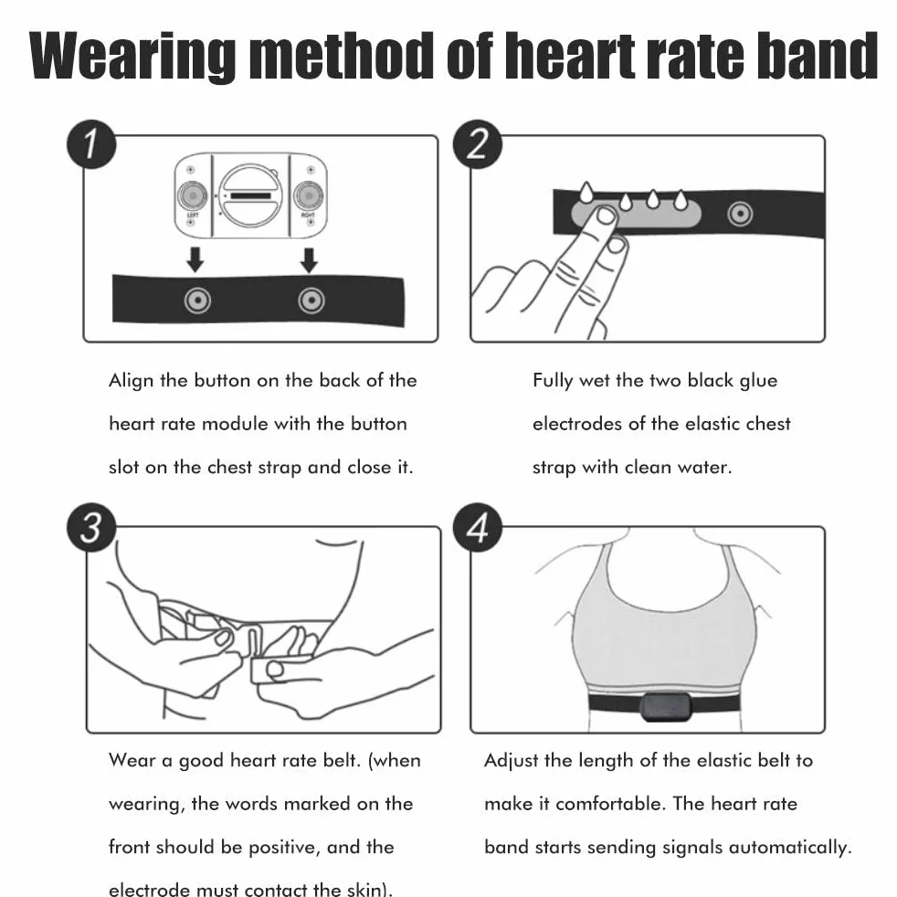 Sangle Pectorale Universelle Réglable Rouge pour Moniteur de Fréquence Cardiaque