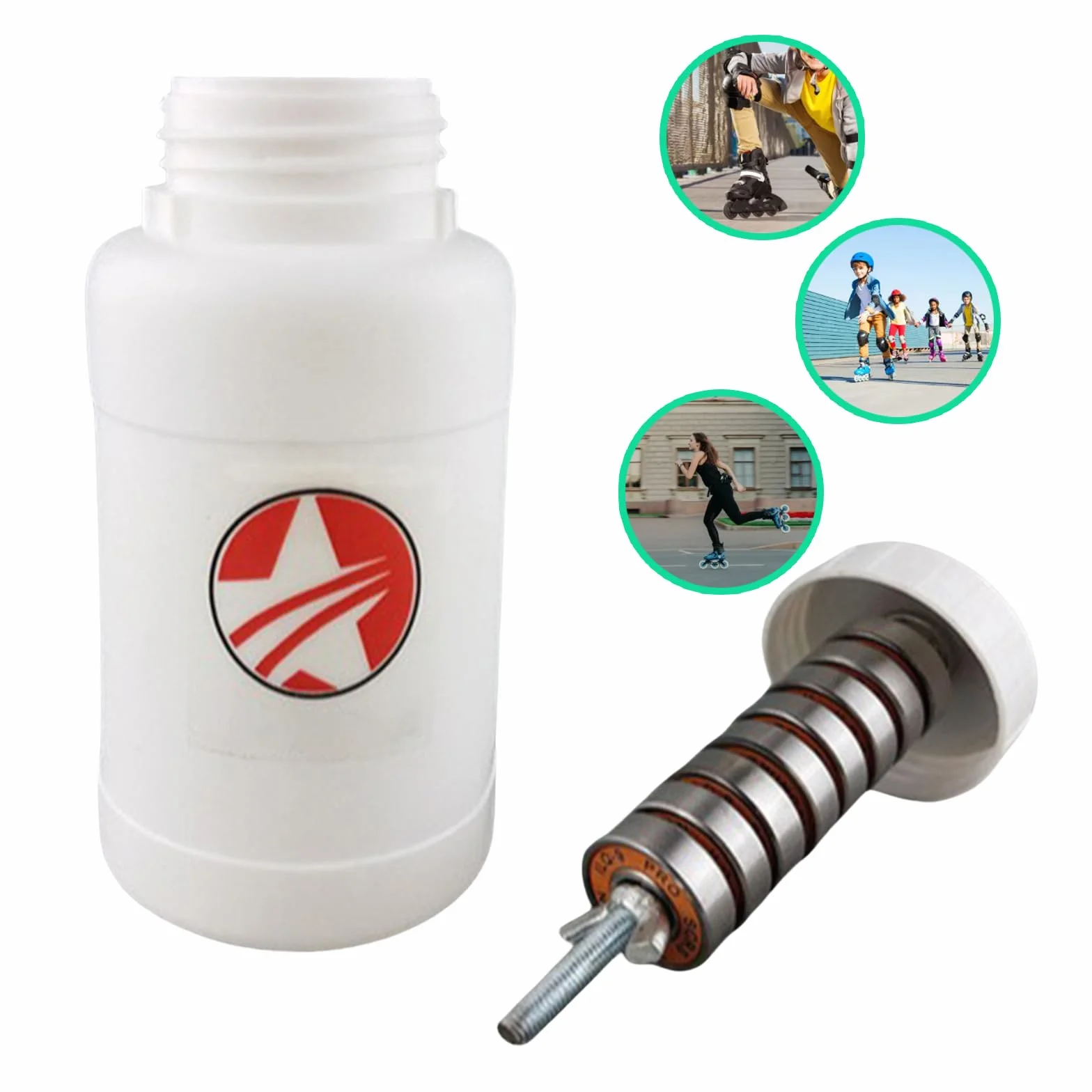 Nettoyant pour roulements de skateboard - Bouteille de nettoyage sans liquide