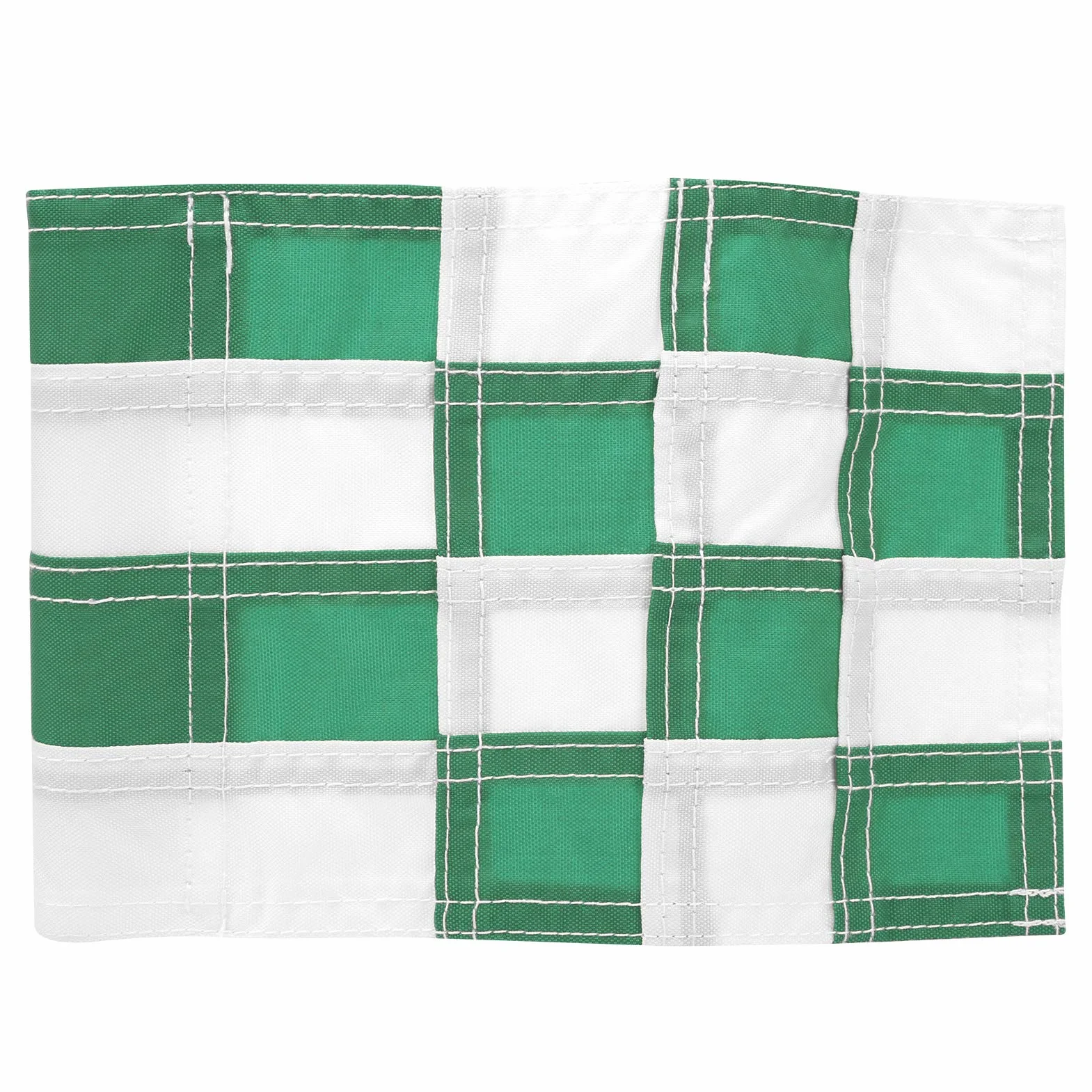 Lot de 4 drapeaux verts de golf à carreaux avec trous, pour entraînement de jardin