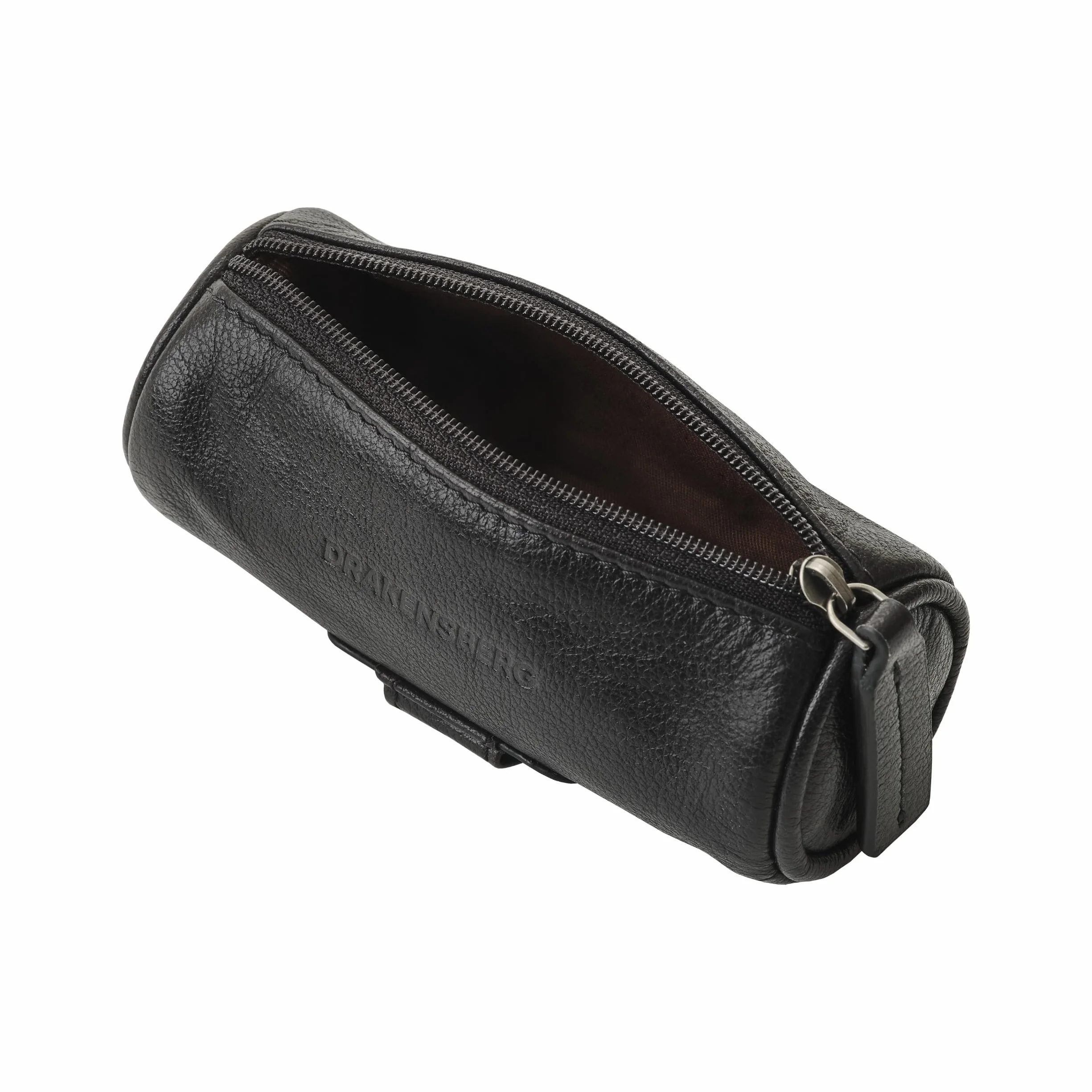 DRAKENSBERG Birdie Étui de luxe en cuir pour balles de golf avec porte-tees, 3 balles, Noir