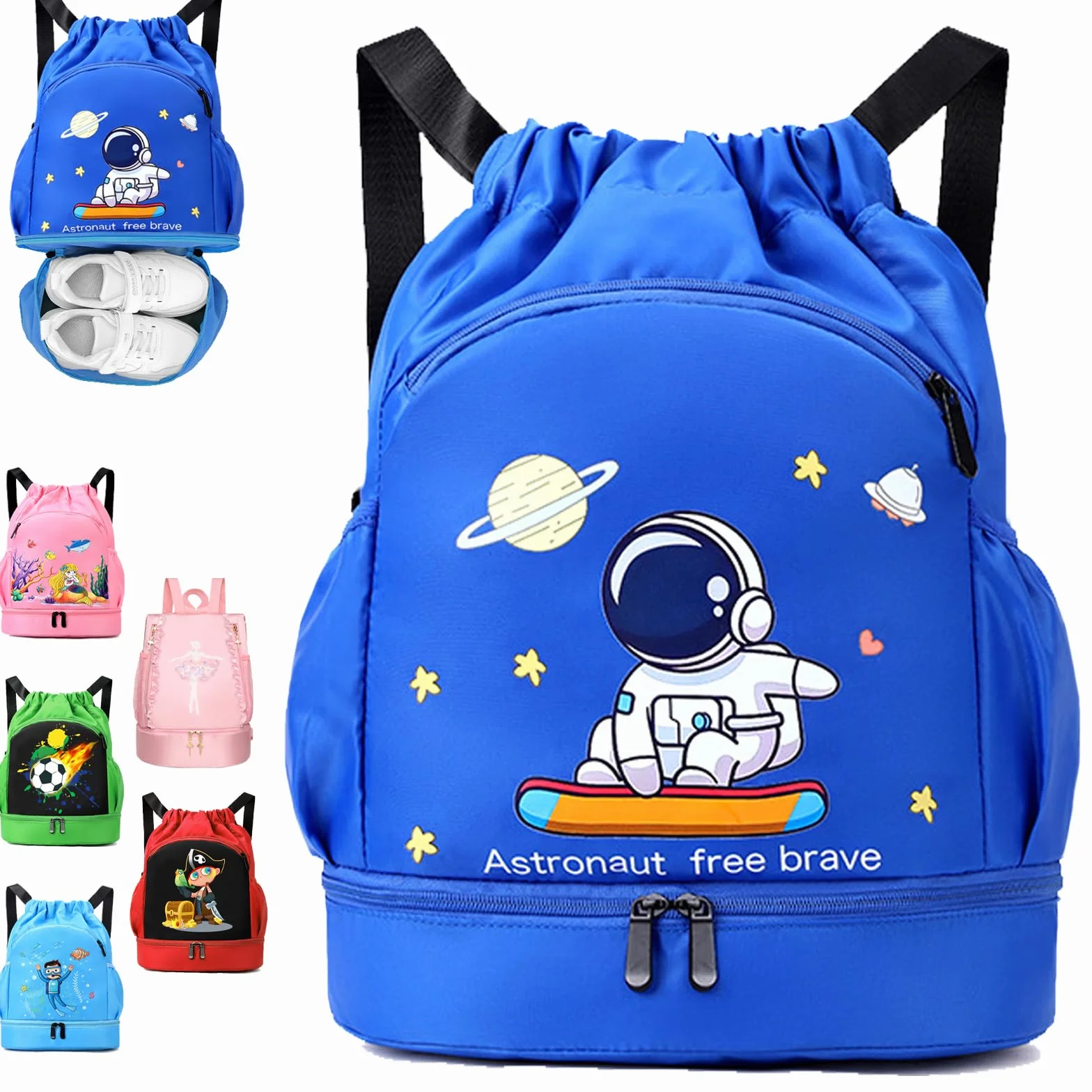 YOUYIKE Sac à dos de sport imperméable pour enfants avec poche intérieure