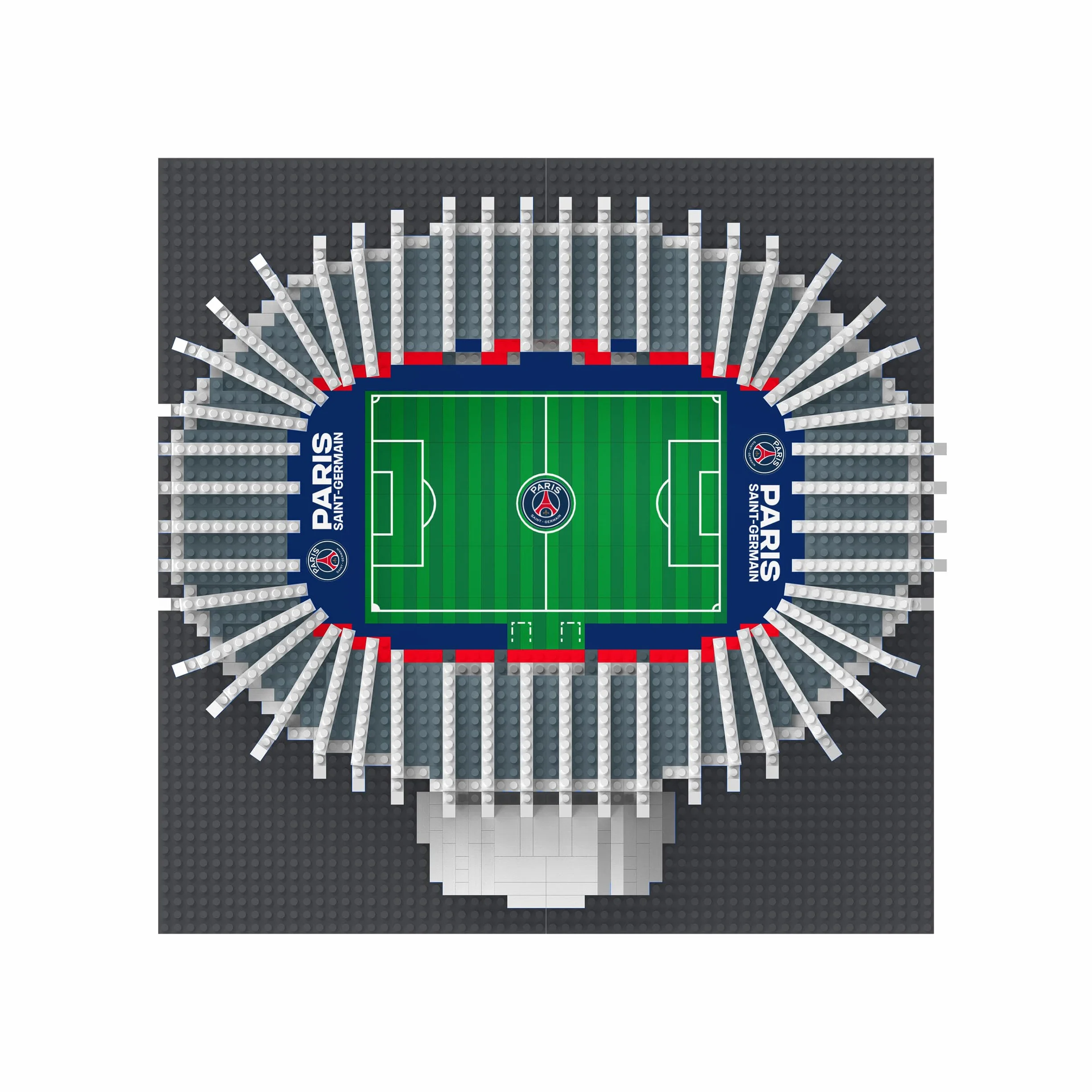 Paris Saint-Germain FC Parc des Princes BRXLZ Stade 3D Briques Modèle