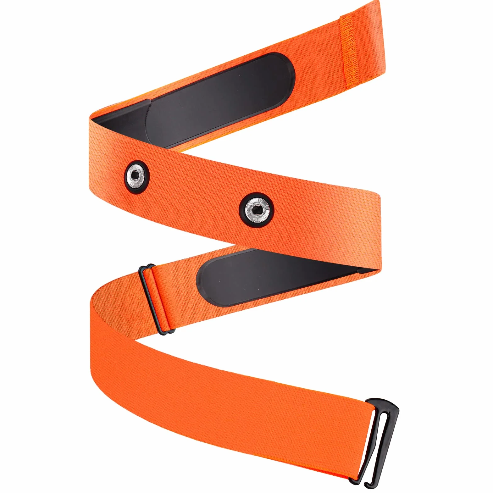 Ceinture Cardio de Remplacement Élastique Sangle de Poitrine pour Garmin, Wahoo Moniteur de Fréquence Cardiaque (Orange)