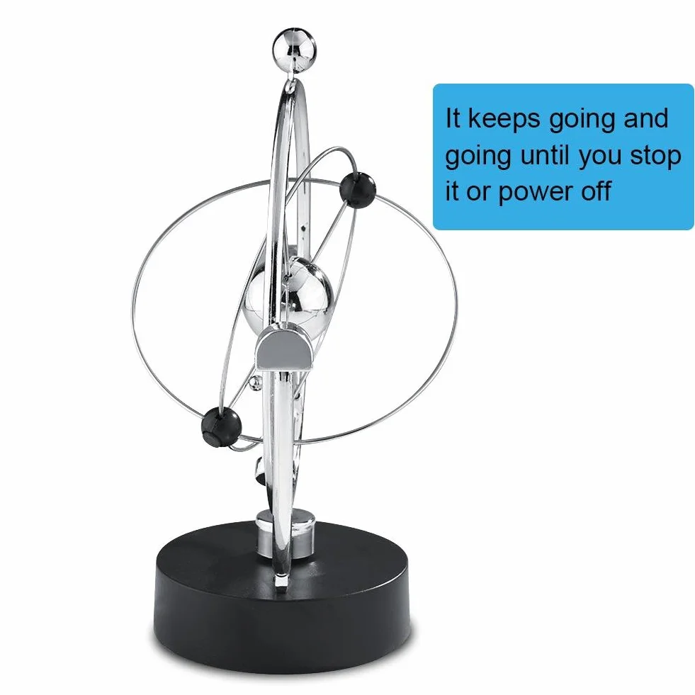 Delaman Swing Ball Craft Celestial Body Kinetic Movement Orbital Electric Wiggler A603
