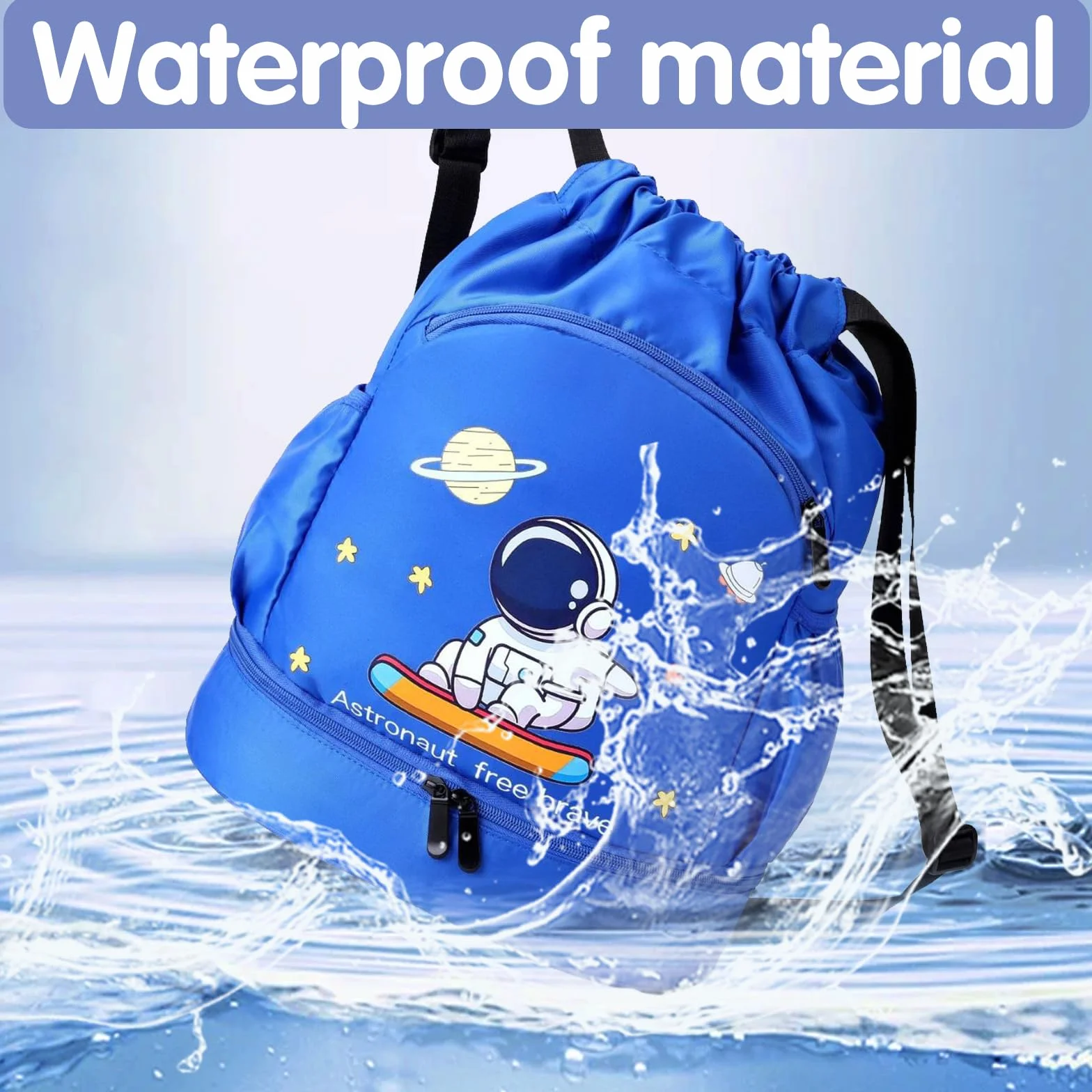 YOUYIKE Sac à dos de sport imperméable pour enfants avec poche intérieure