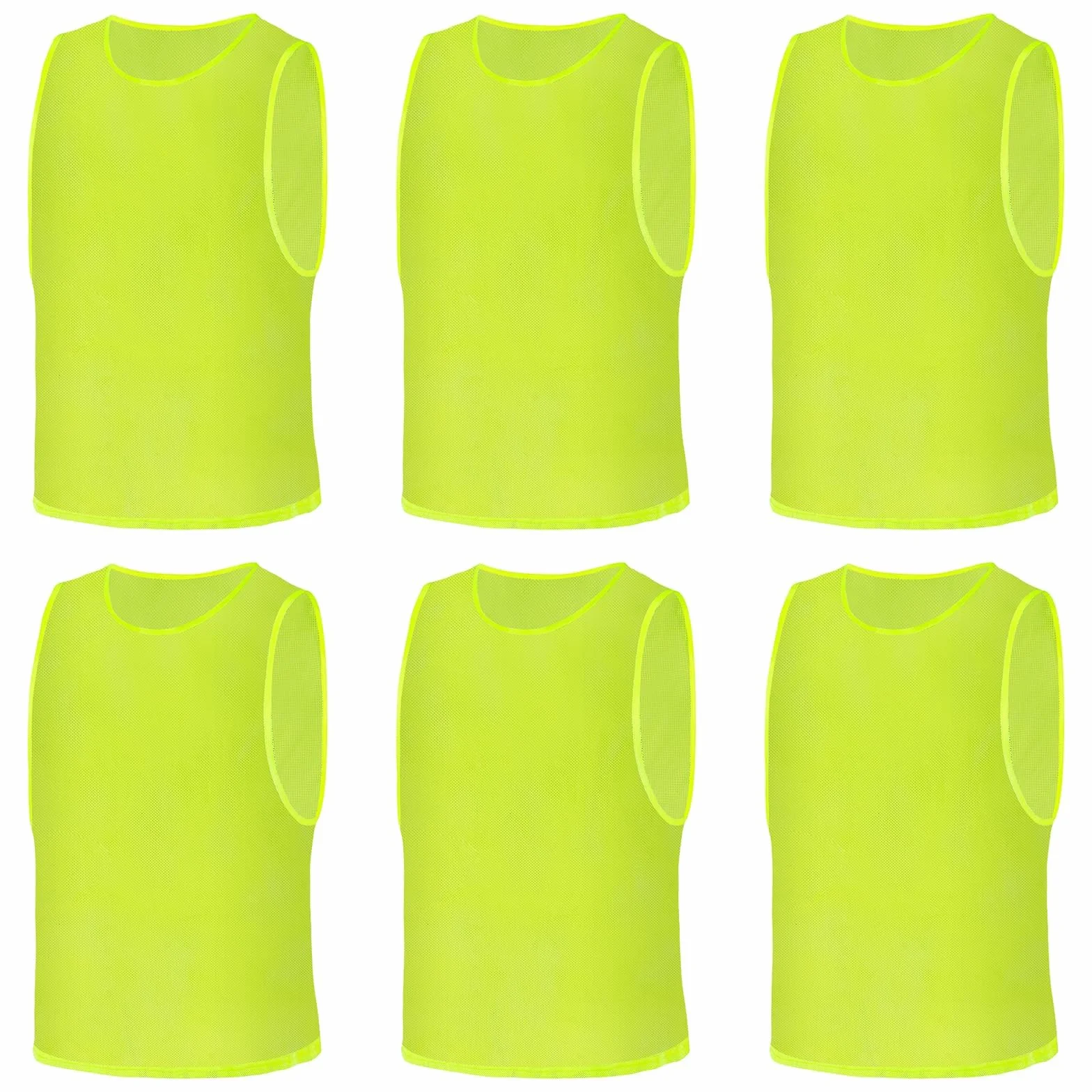 AUYAO Gilet d'entraînement de Football, Chasubles Sport, Maille Scrimmage Training Gilets, Respirant Dossard