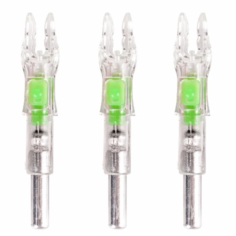 Encoches de flèche lumineuses LED lot de 3 pour tiges 6,2 mm rouge/vert/bleu/multicolore