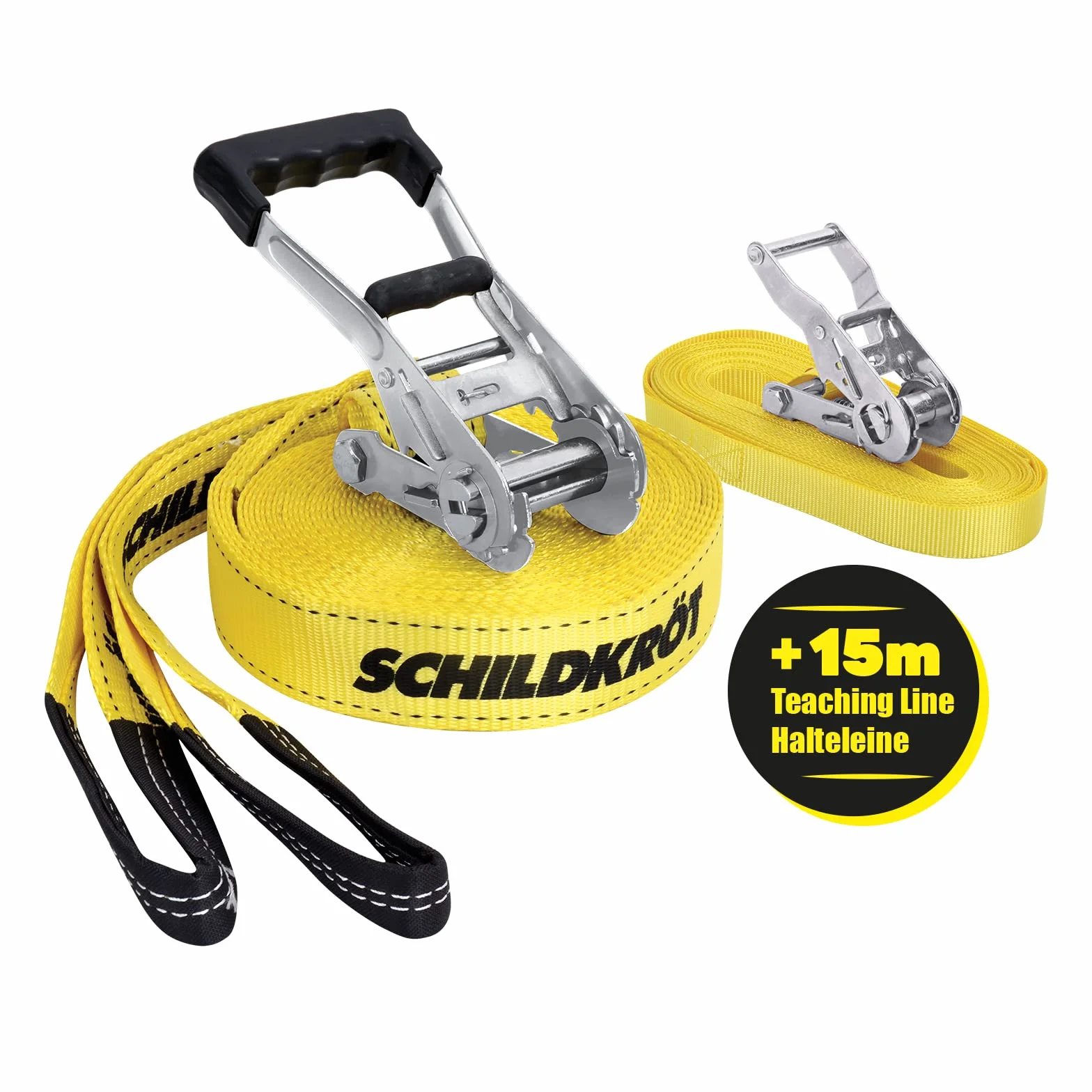 Schildkröt Slackline 15m, Ligne d'Enseignement 5 cm, Débutants Enfants Adultes