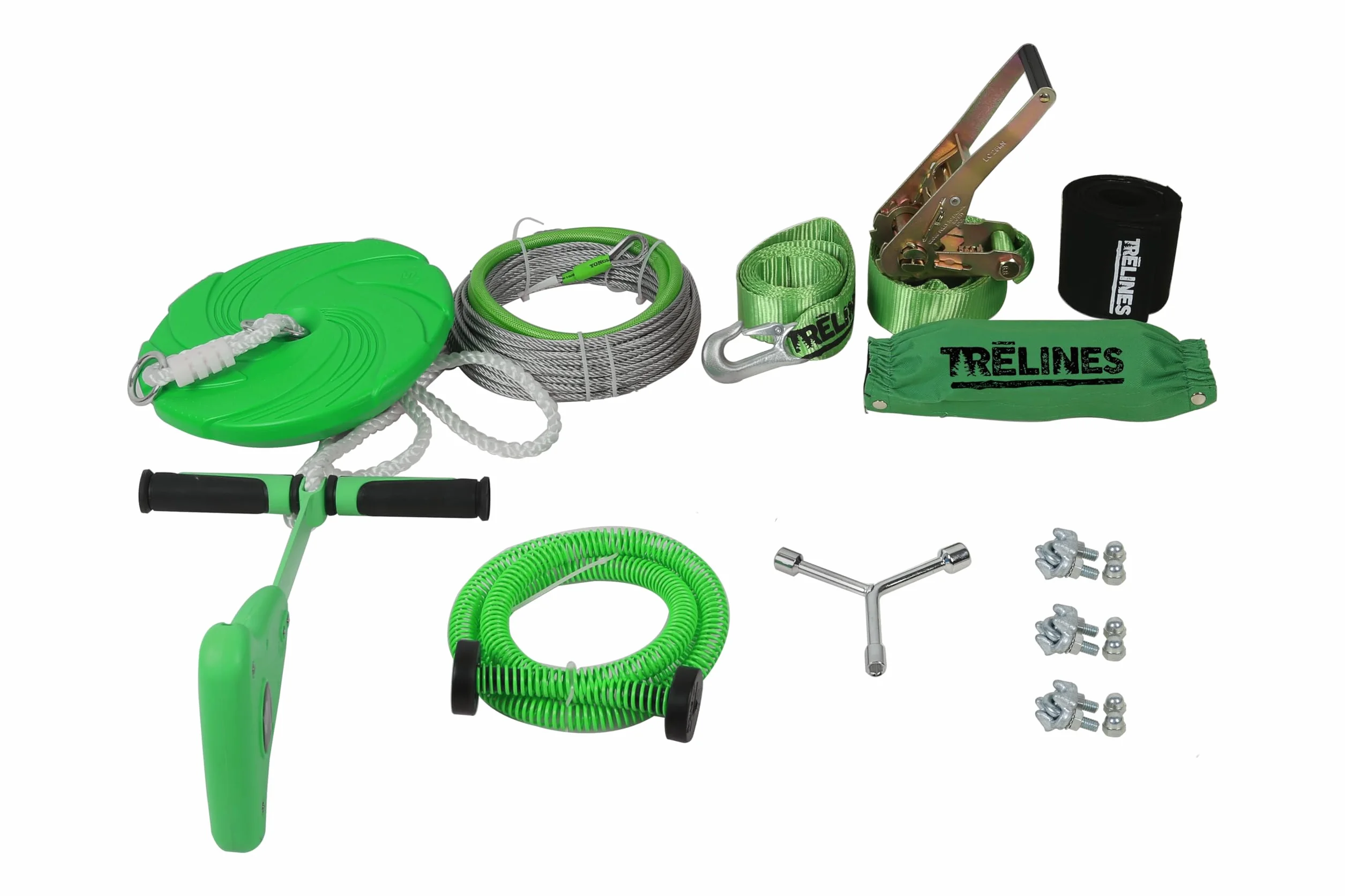 Tyrolienne avec Frein Vert/Noir