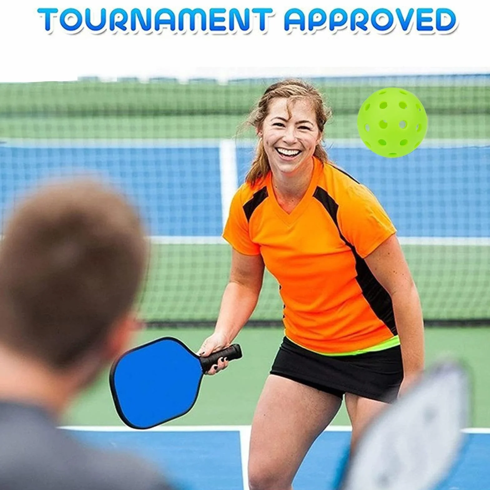 Balles de pickleball en plein air 40 trous TPE pour entraînement
