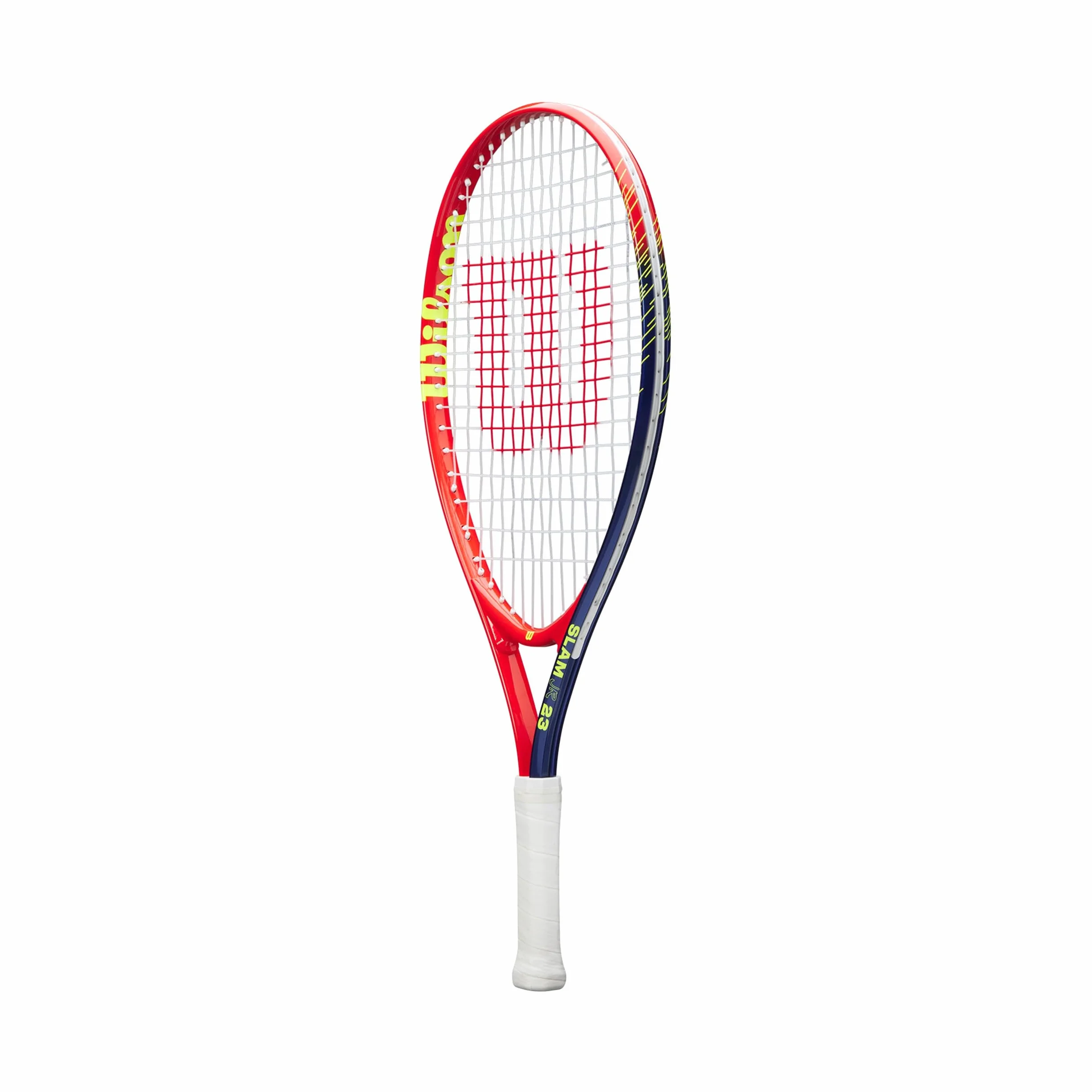 Wilson Slam Junior 23 Boys Tennis Racket Red Yellow Strung 205g