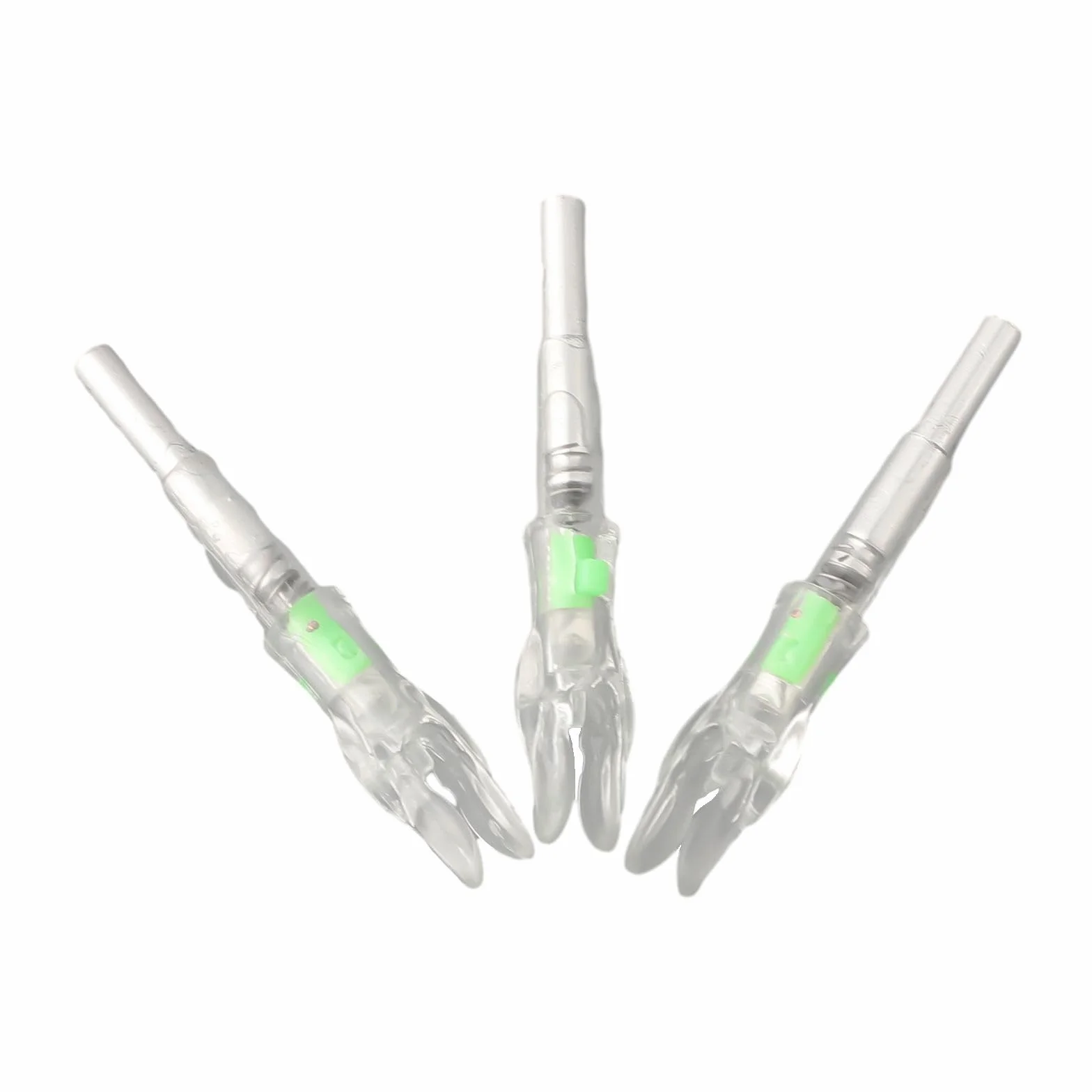 Encoches de flèche lumineuses à LED 4,2 mm, lot de 3, rouge/bleu/vert, allumage automatique, batterie longue durée, PE