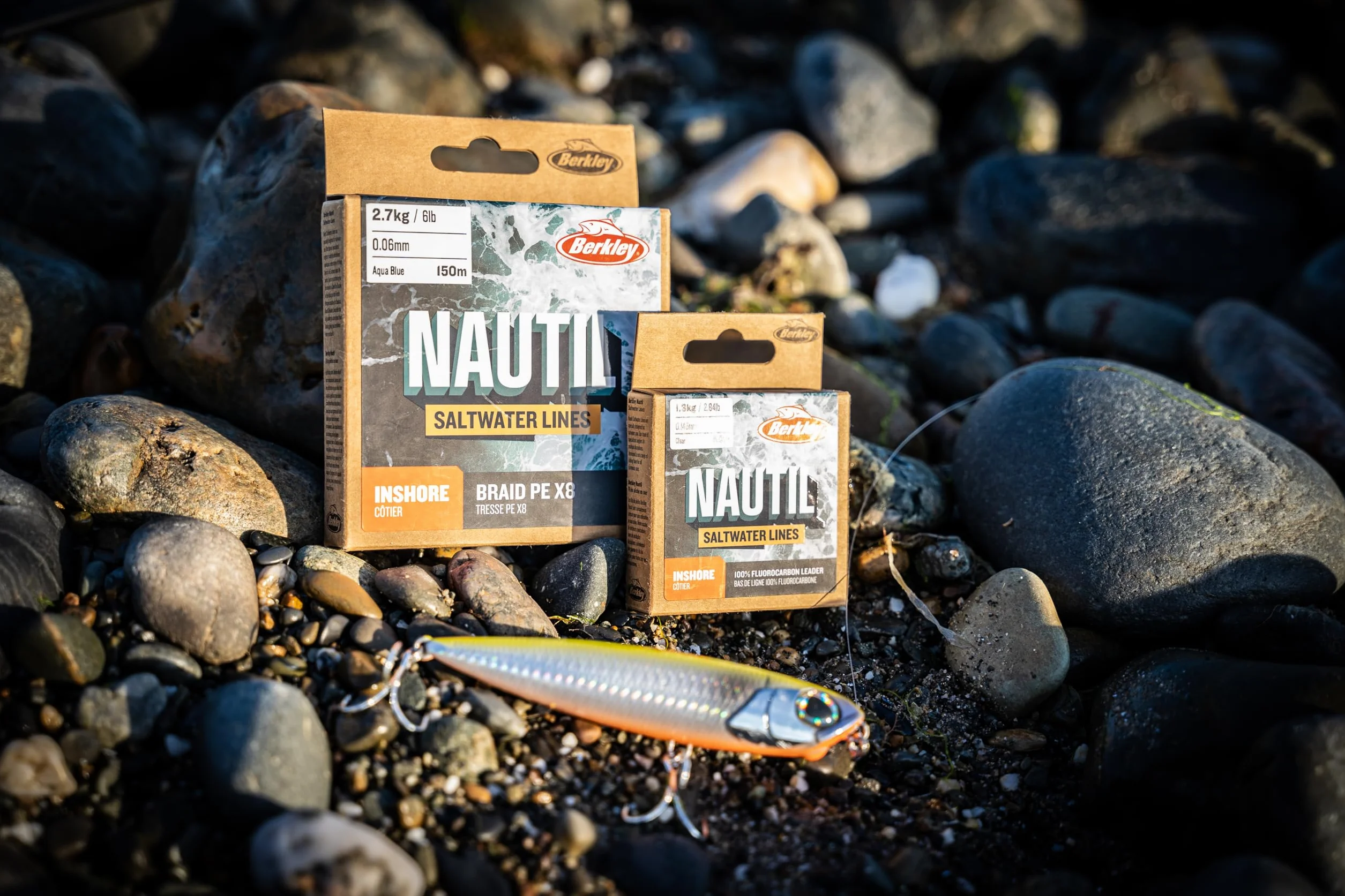 Berkley Nautil Inshore Ligne de pêche fluorocarbone Transparent