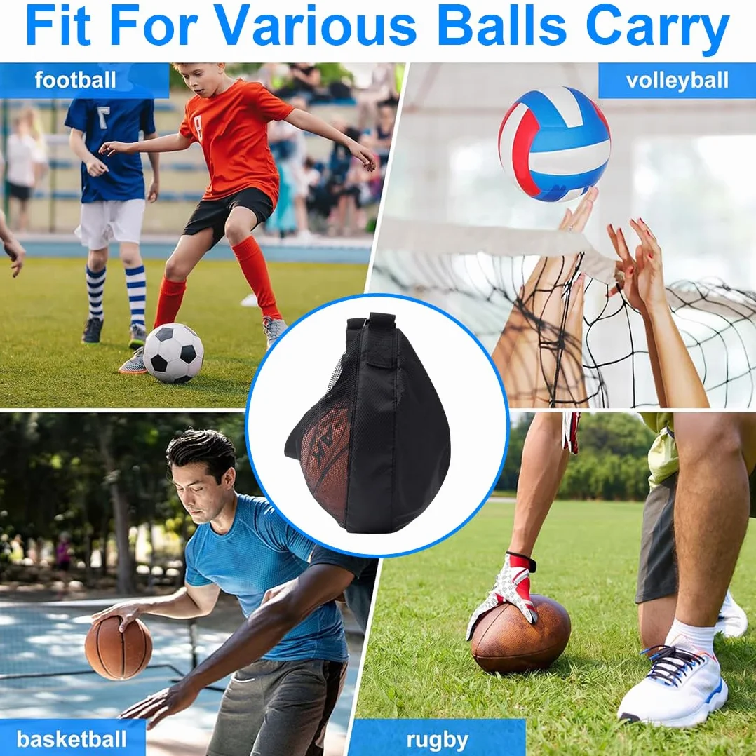 Sac à Dos de Basketball avec Poche Filet et Mousqueton pour Football